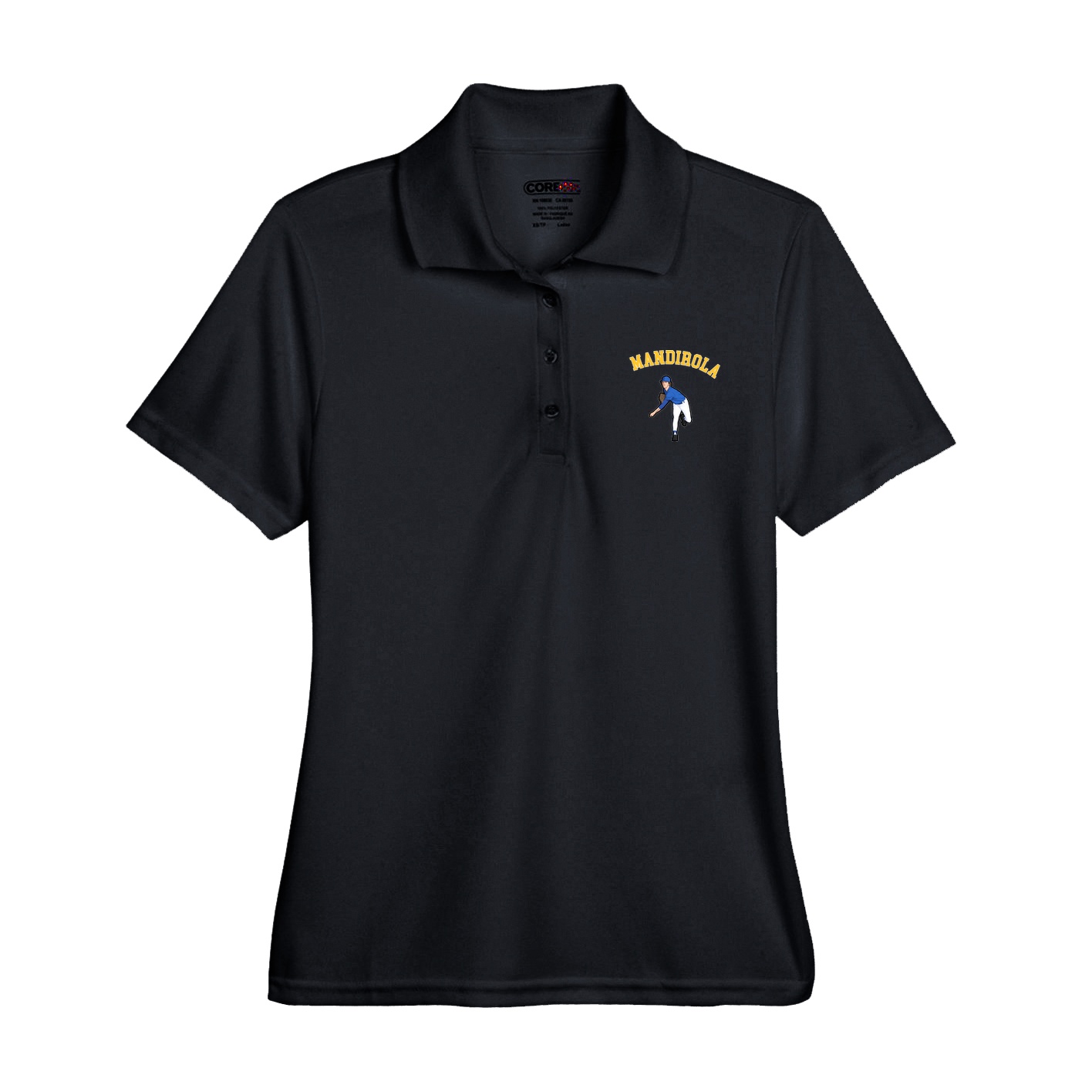 Womens Performance Polo — Shirsey Arch in Black