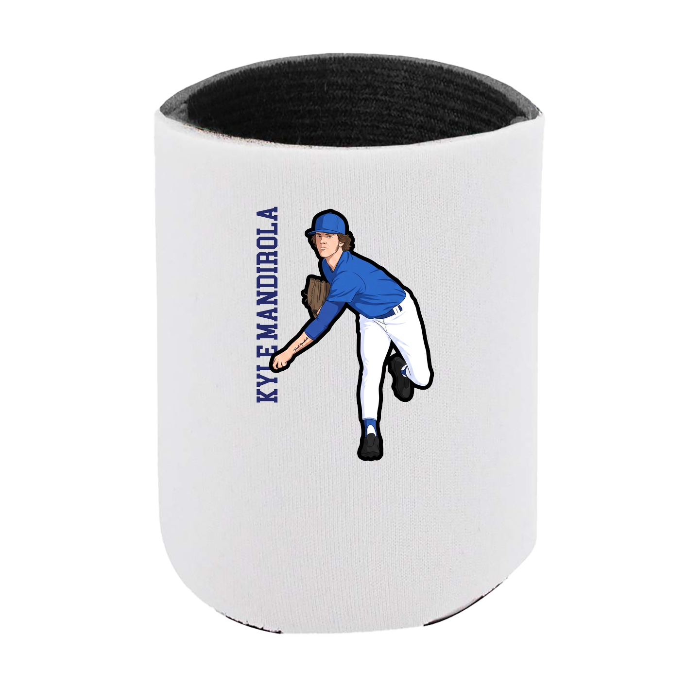 Can Holder — Name Vertical in White