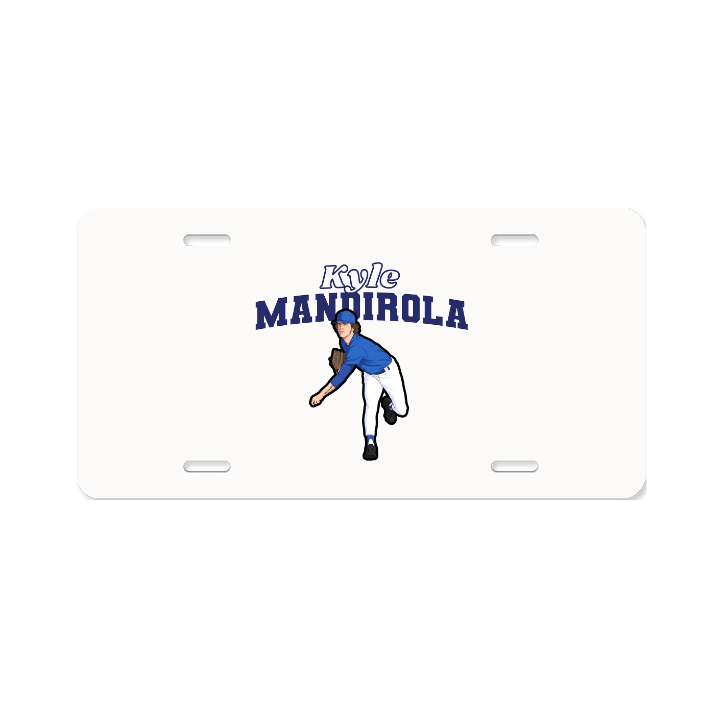 License Plate — Name Arch in Classic