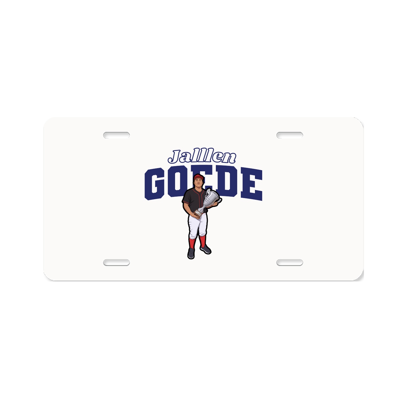 License Plate — Name Arch in Classic