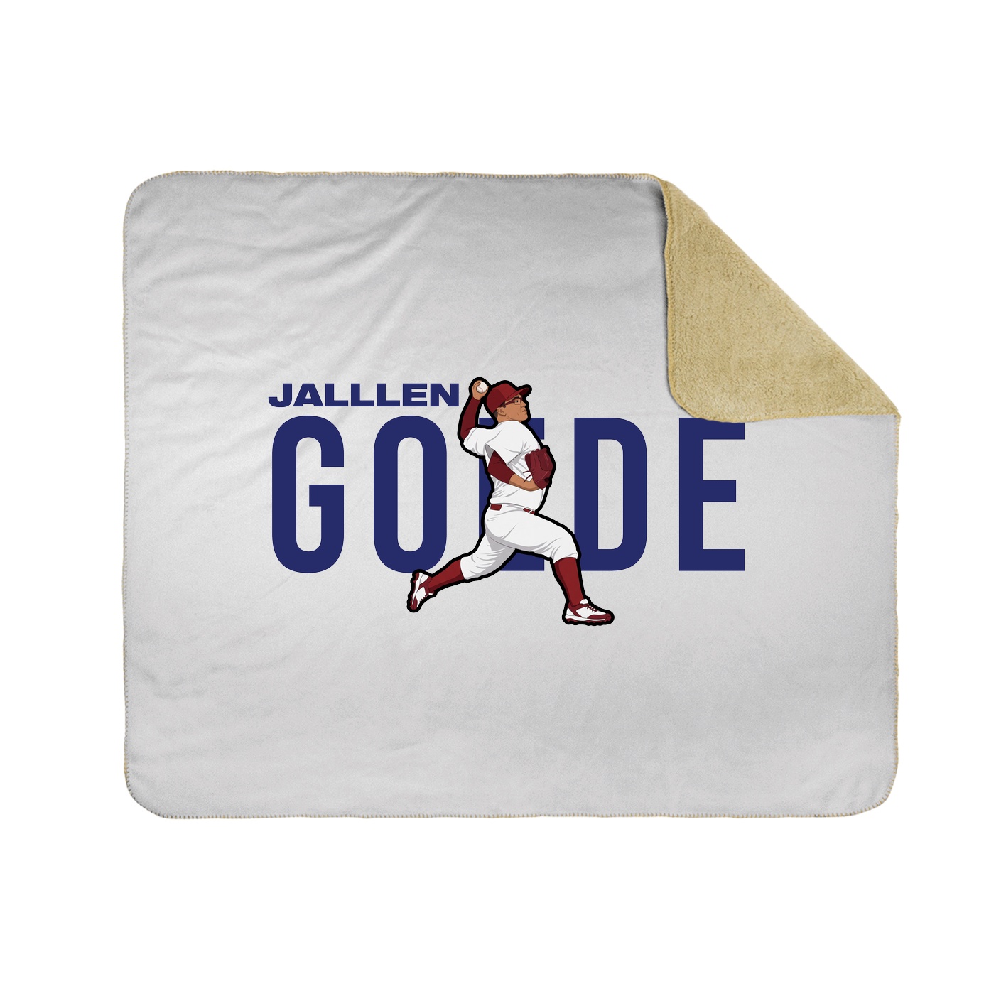 Throw Blanket — Player Name in White