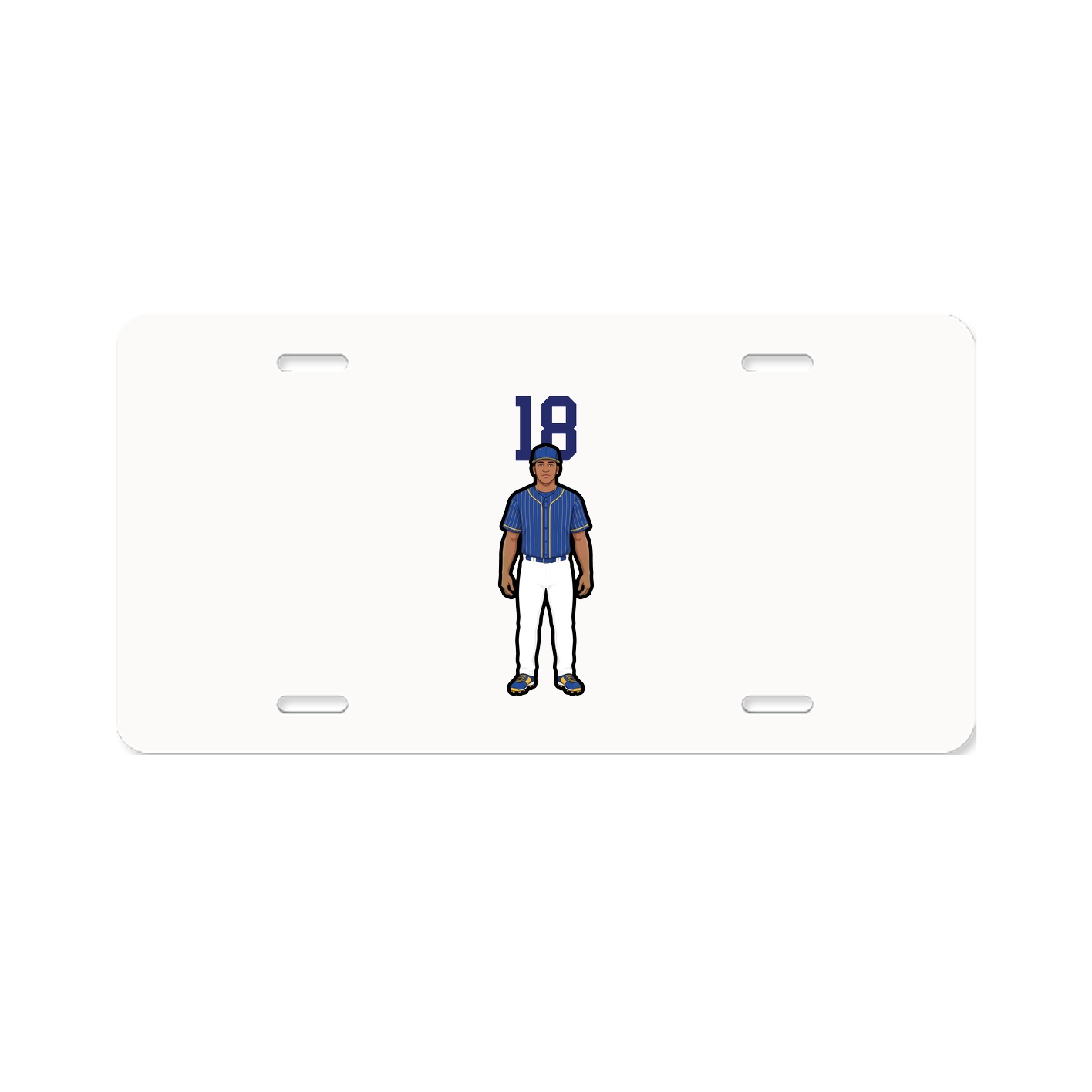 License Plate — Number Top in Classic