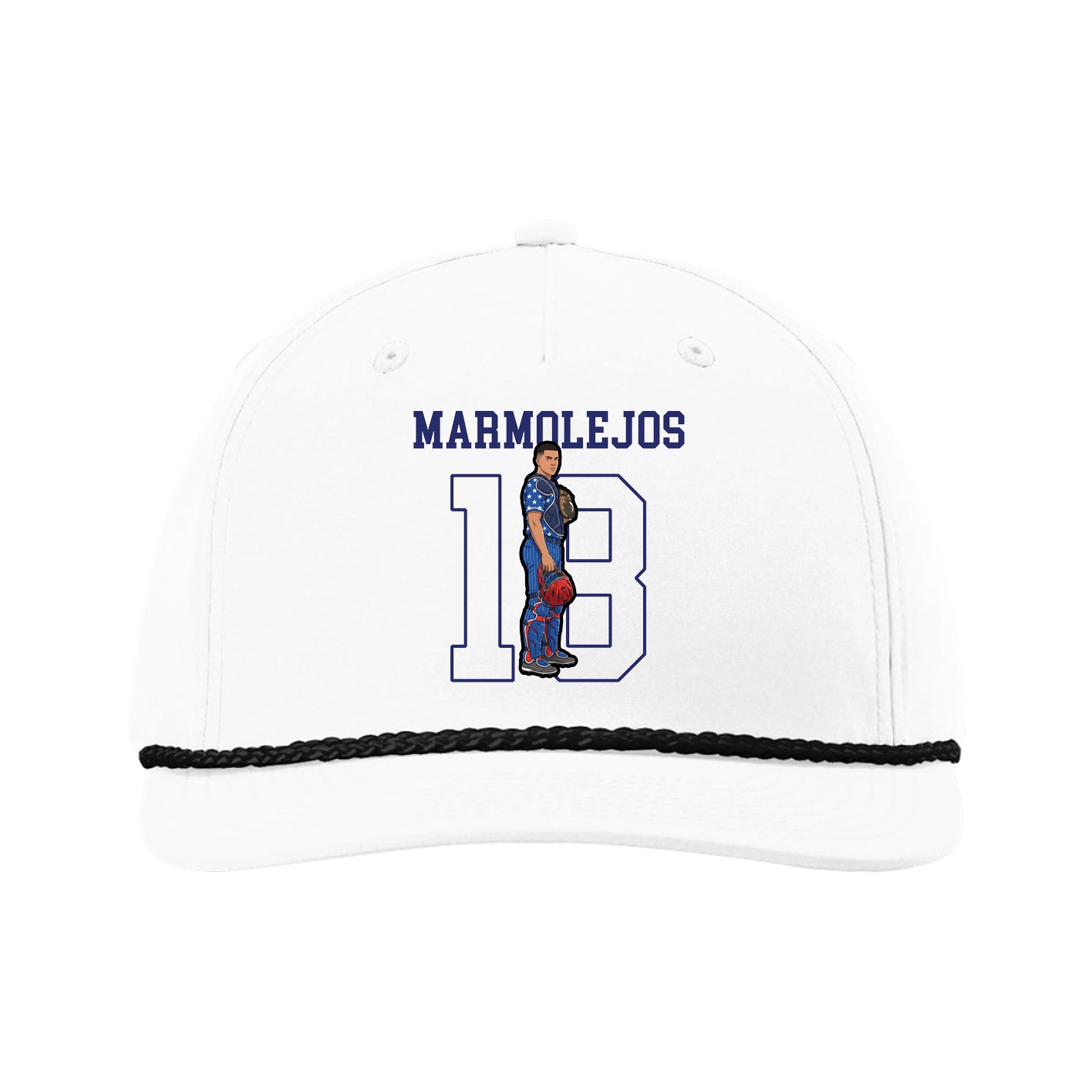 Five-Panel Classic Rope Cap — Shirsey in White