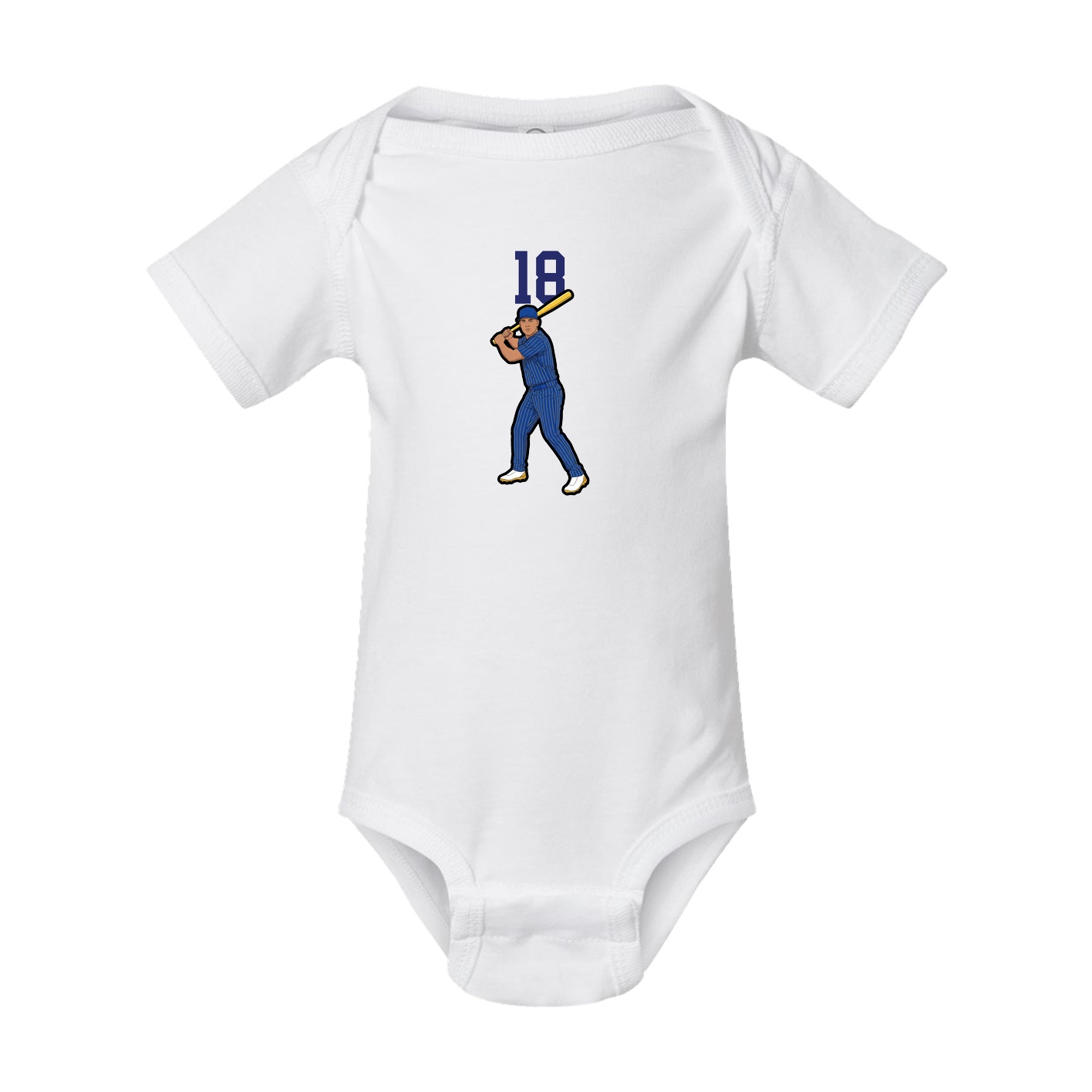 Baby Onesie — Number Top in White