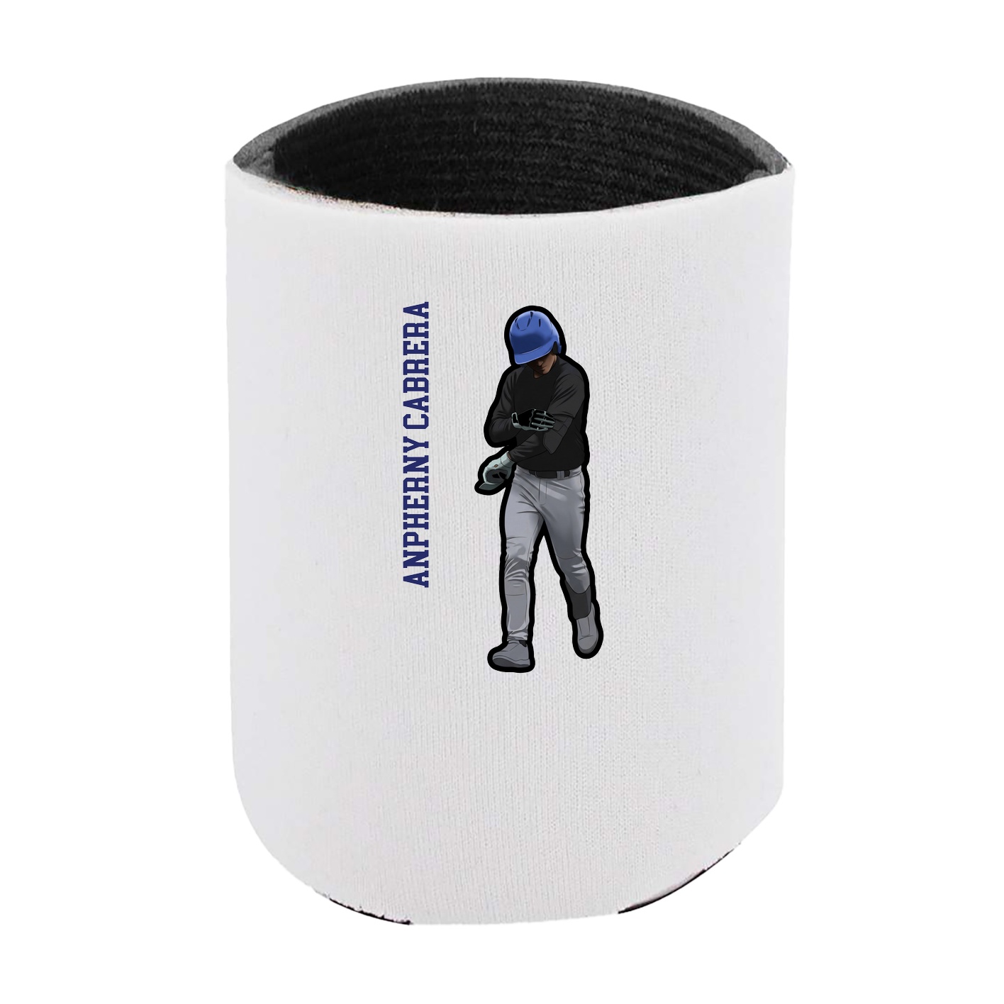Can Holder — Name Vertical in White