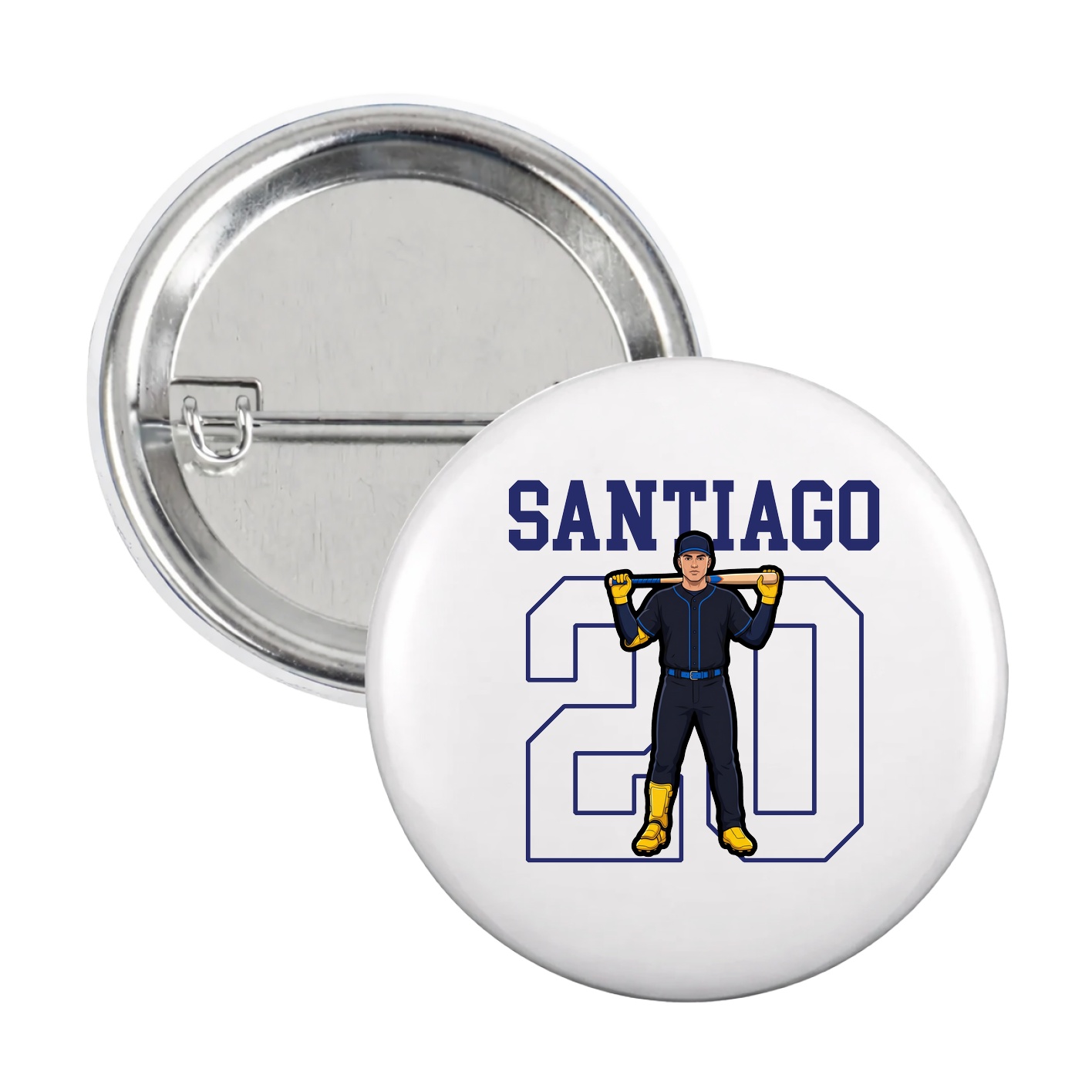 Game Day Button — Shirsey in White