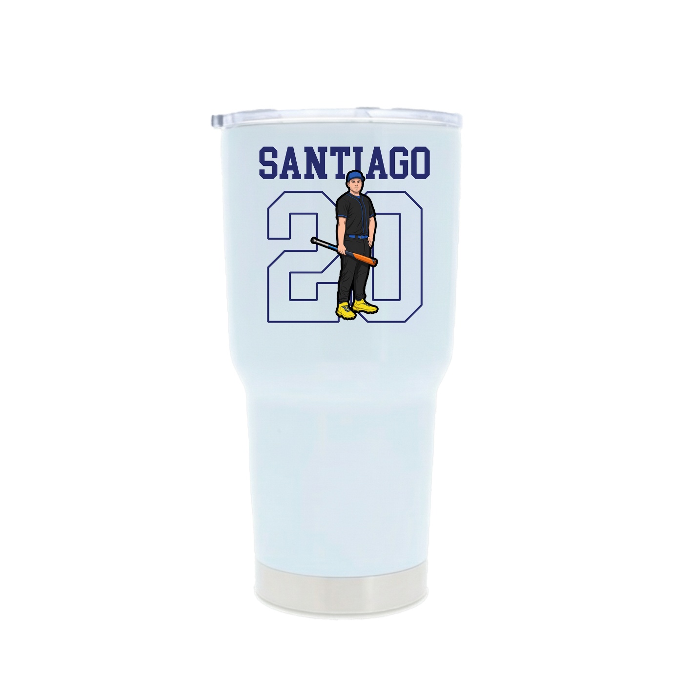 30oz Stainless Steel Tumbler — Shirsey in White