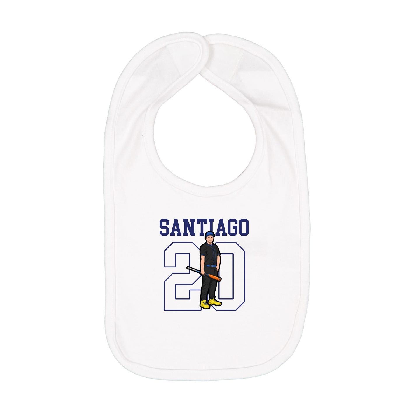 Infant Bib — Shirsey in White