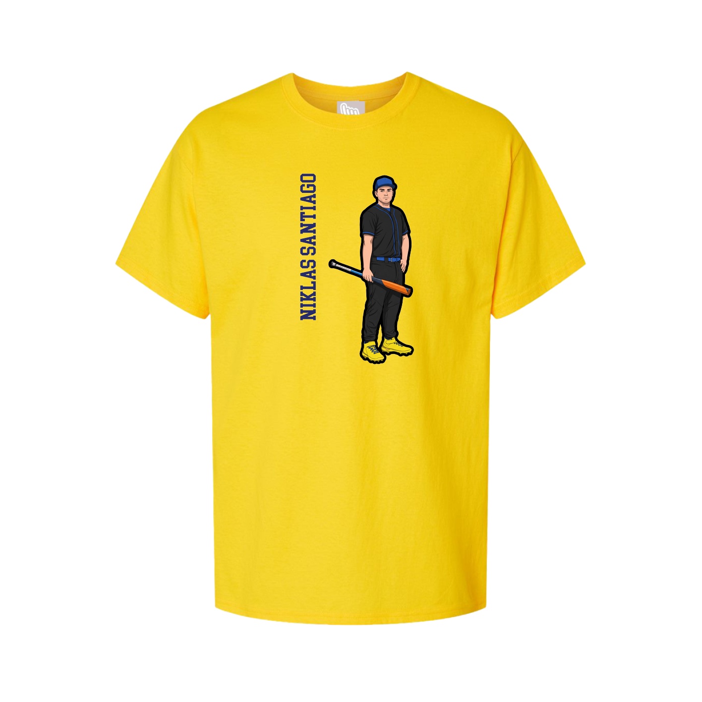 Tee — Name Vertical in Gold