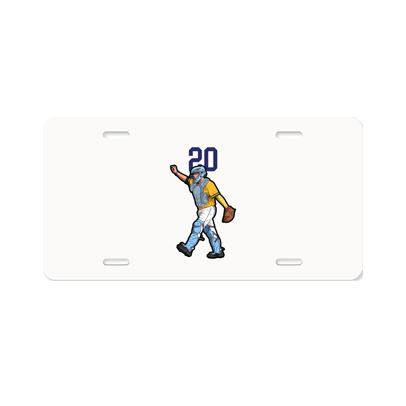 License Plate — Number Top in Classic