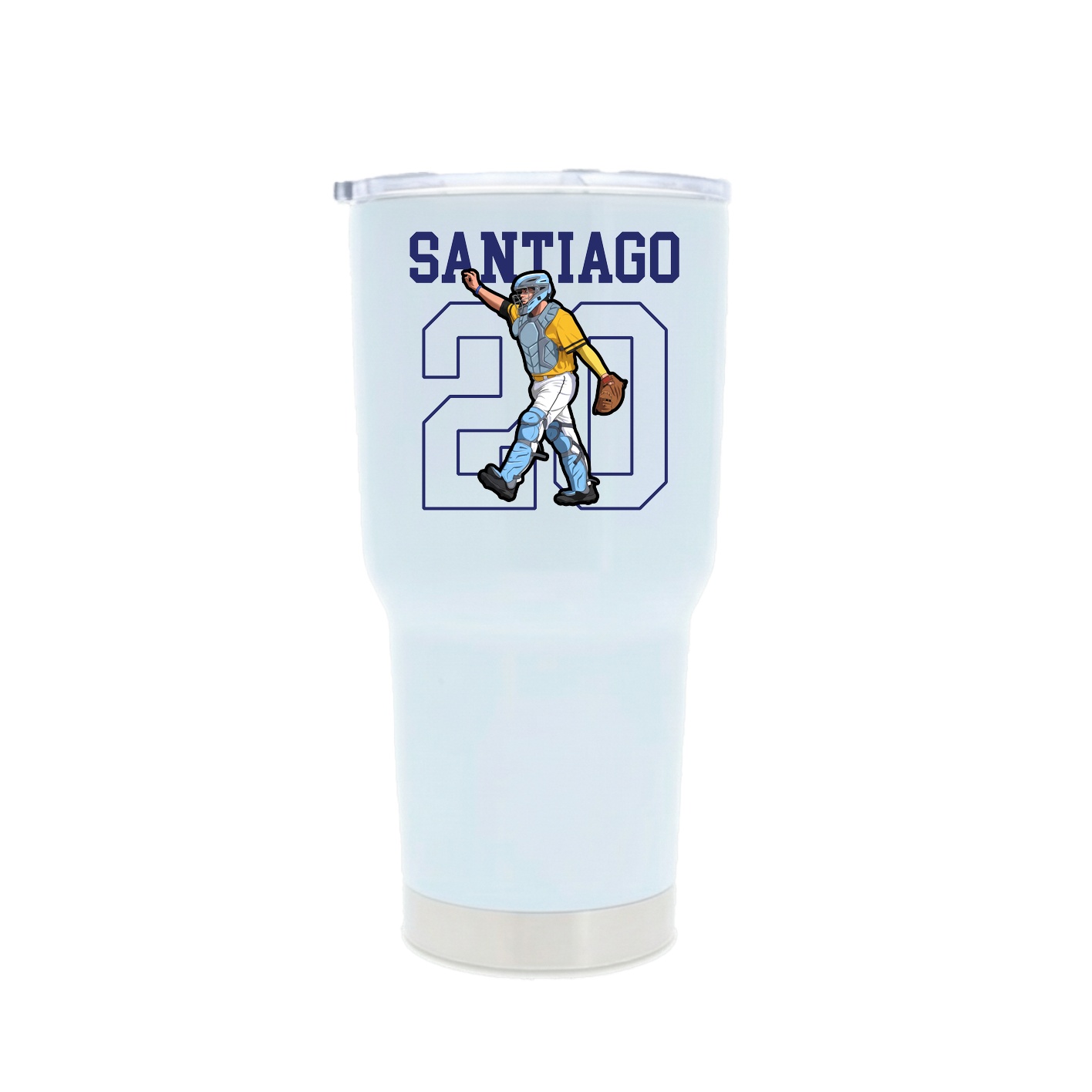 30oz Stainless Steel Tumbler — Shirsey in White