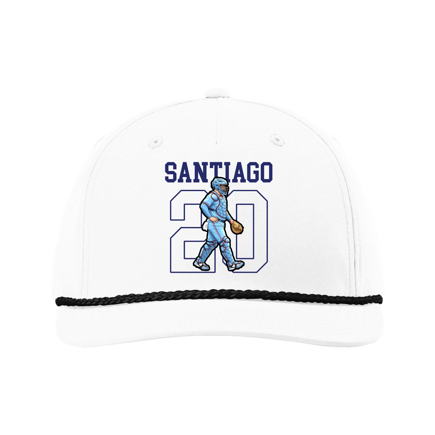 Five-Panel Classic Rope Cap — Shirsey in White