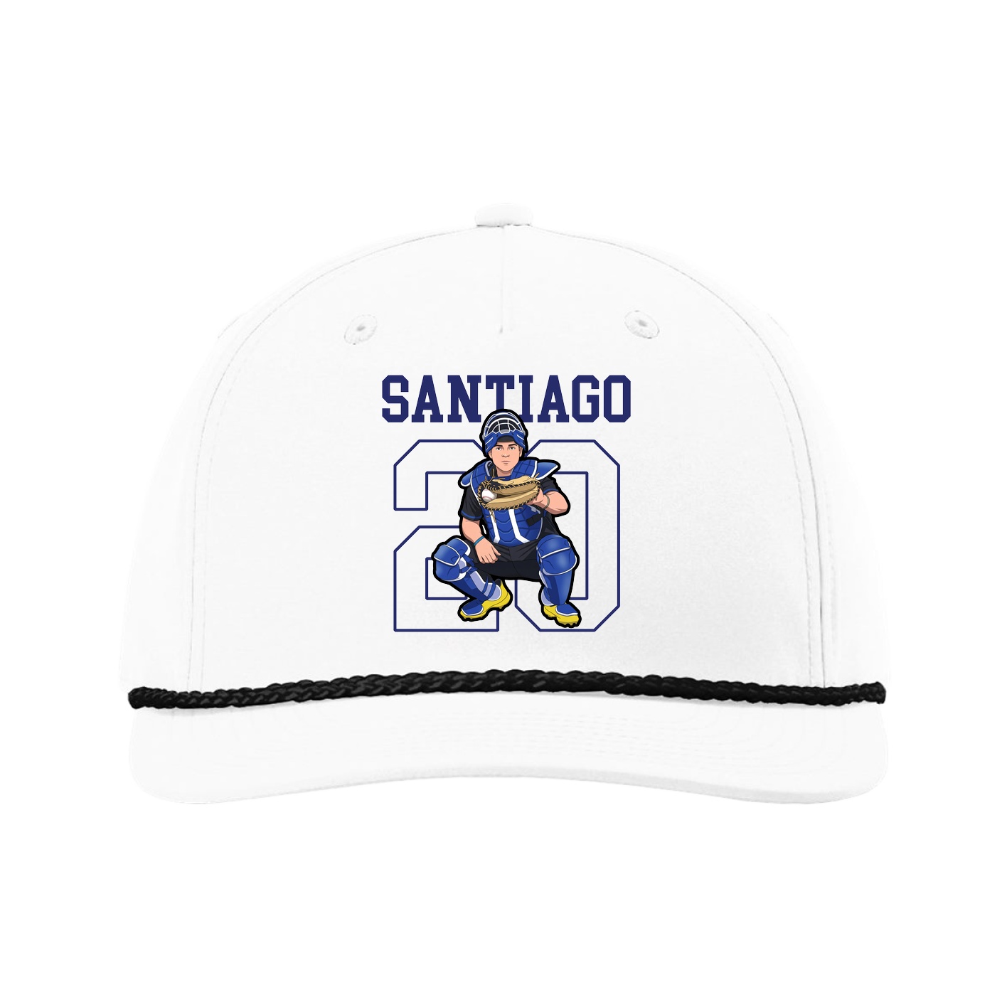 Five-Panel Classic Rope Cap — Shirsey in White