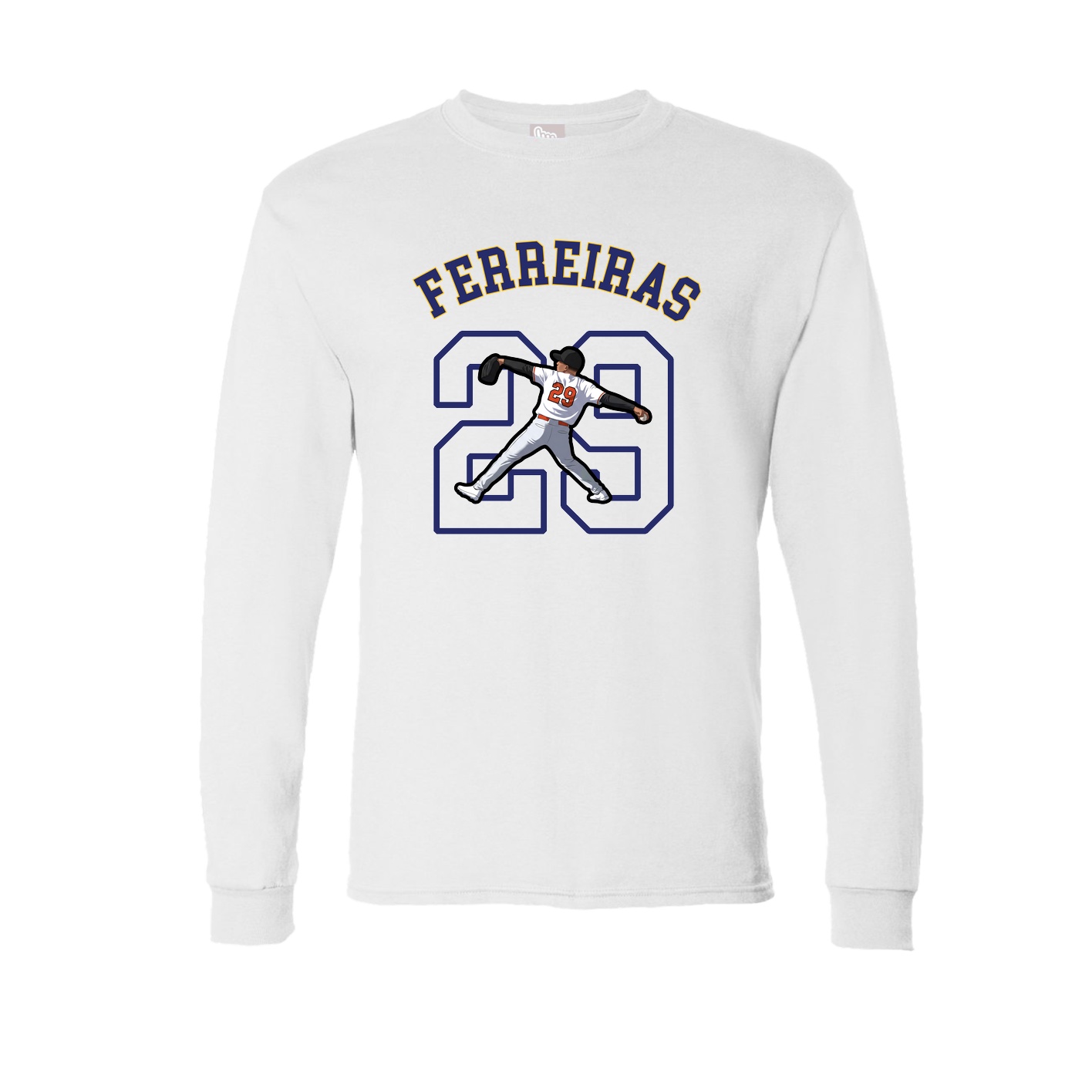 Long Sleeve Tee — Shirsey Arch in White