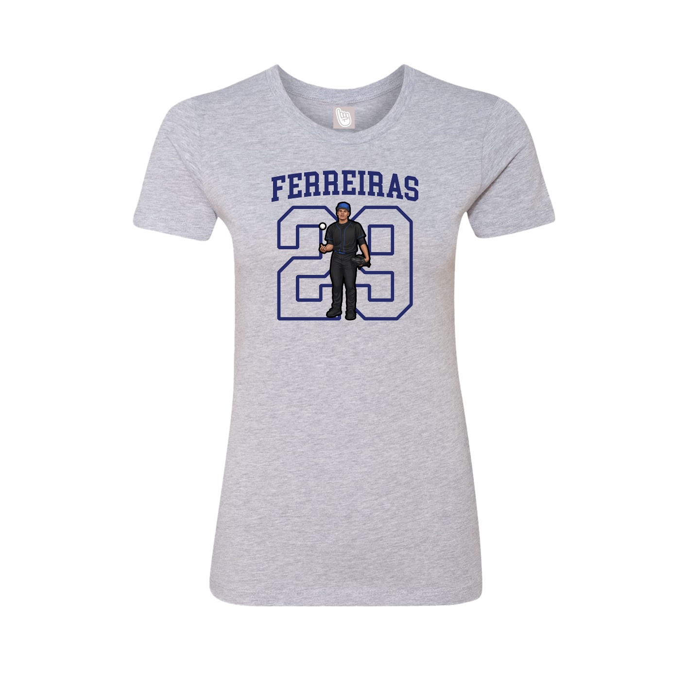 Fitted Women's Tee — Shirsey in Grey