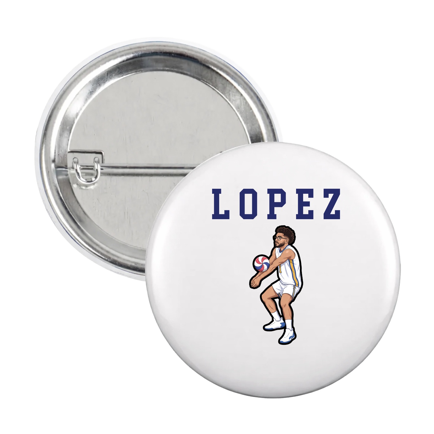 Game Day Button — Shirsey in White
