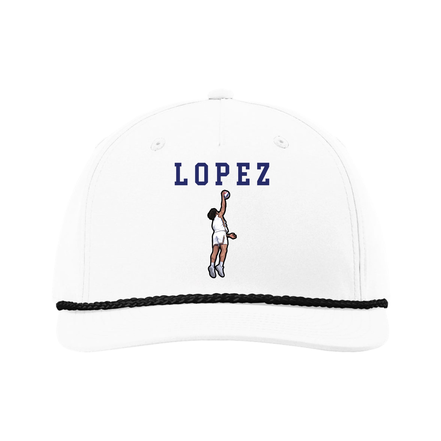 Five-Panel Classic Rope Cap — Shirsey in White