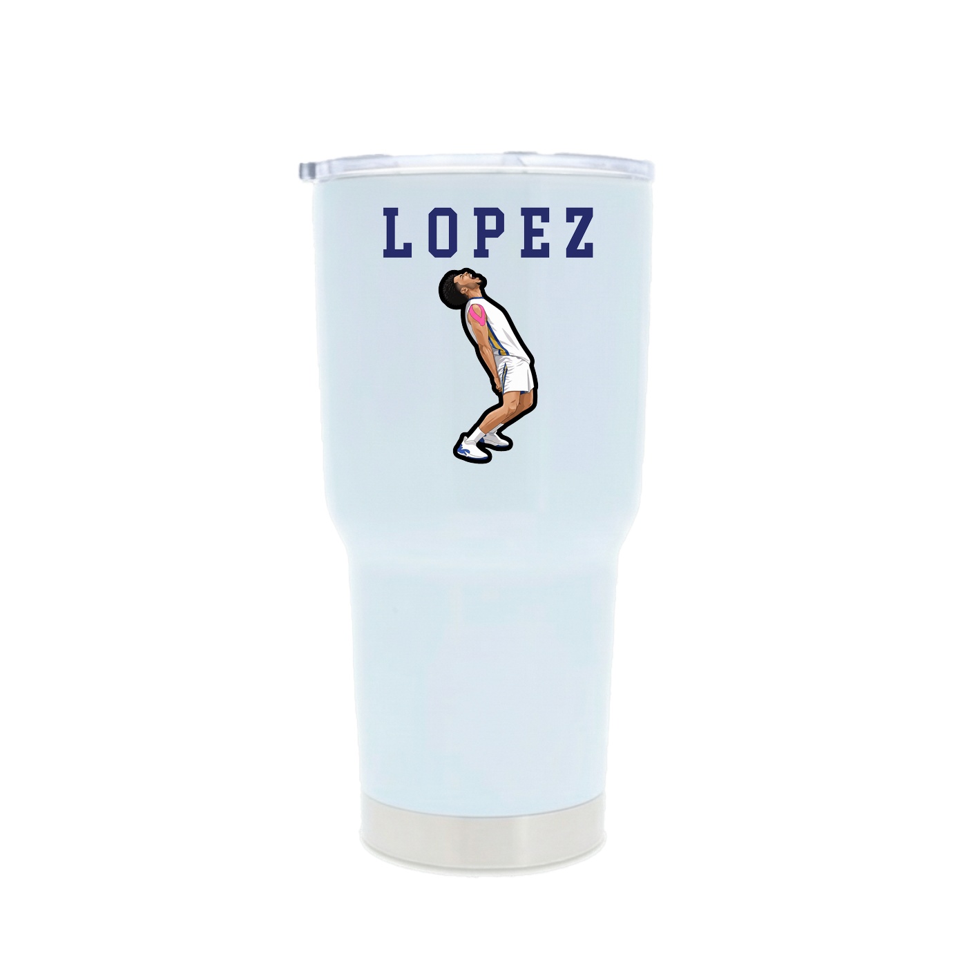 30oz Stainless Steel Tumbler — Shirsey in White