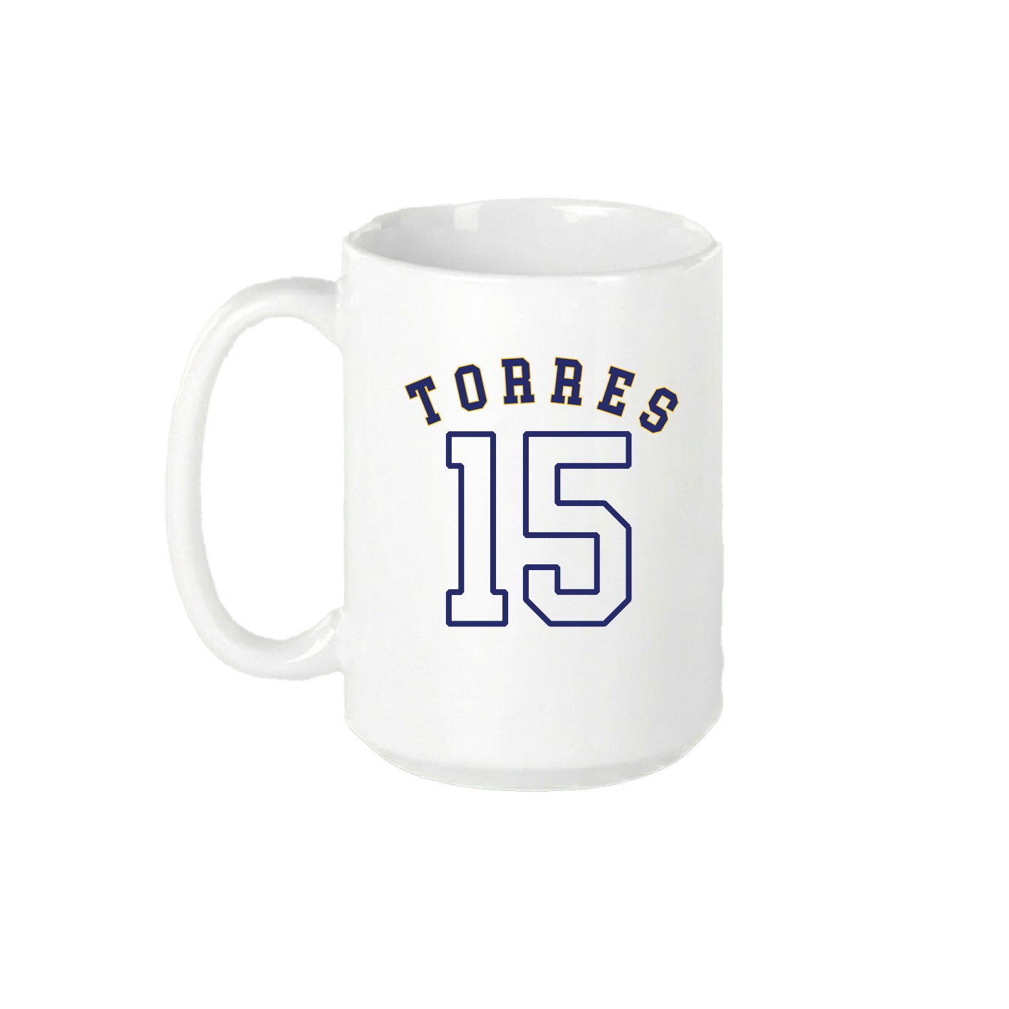15oz Coffee Mug — Shirsey Arch in White
