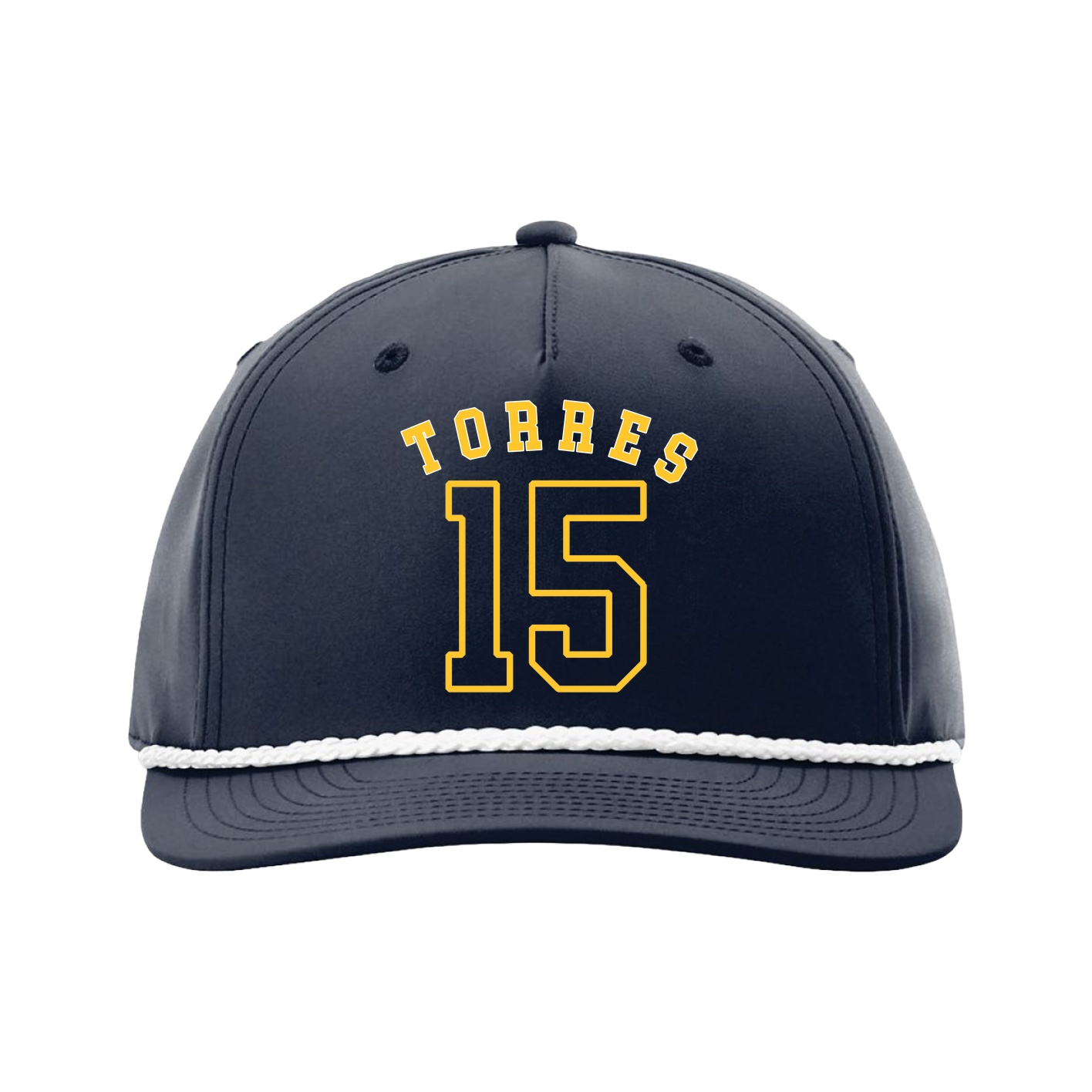 Five-Panel Classic Rope Cap — Shirsey Arch in Navy