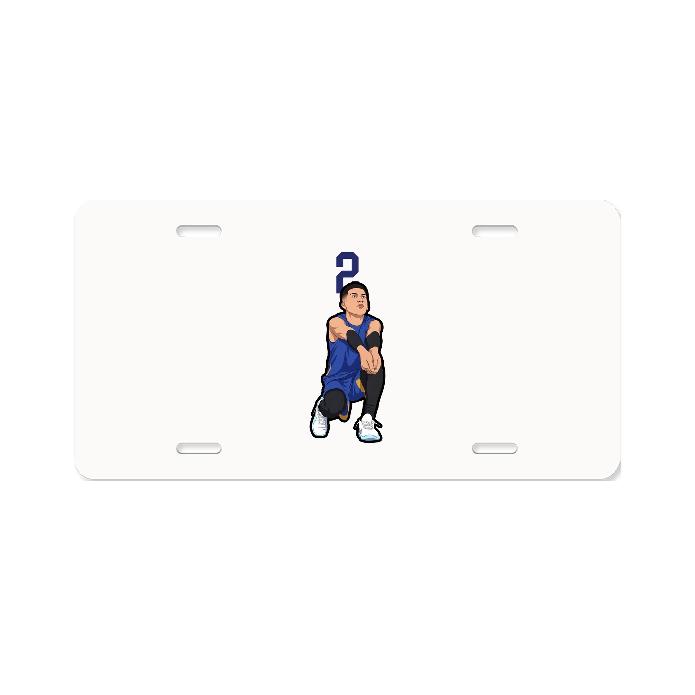 License Plate — Number Top in Classic