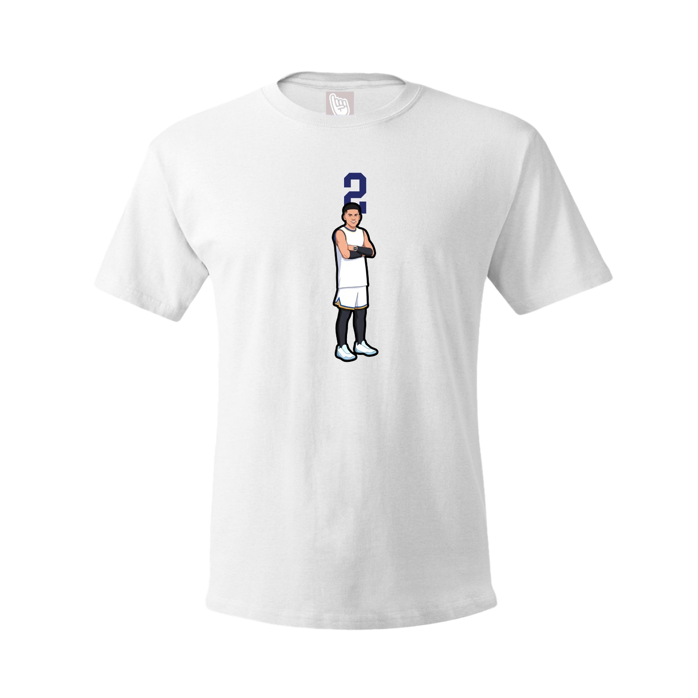 Tee — Number Top in White