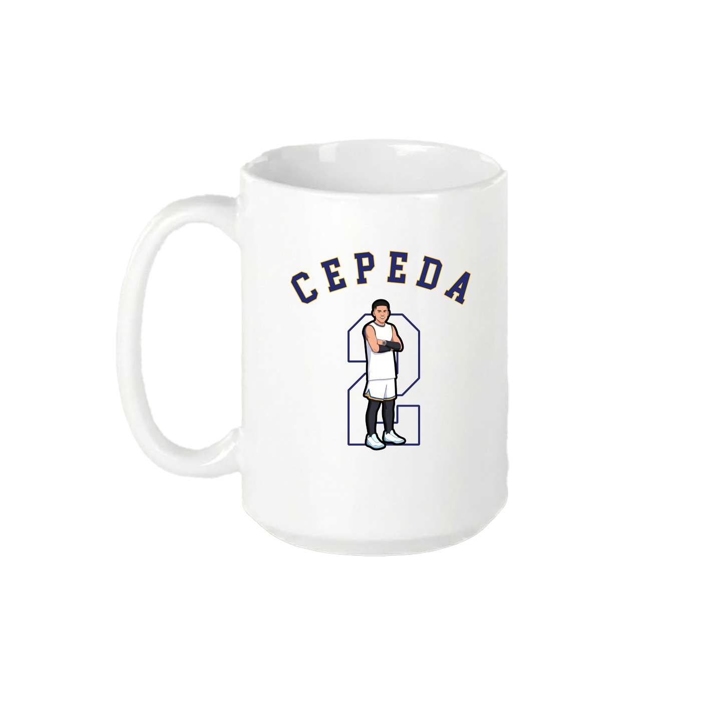 15oz Coffee Mug — Shirsey Arch in White
