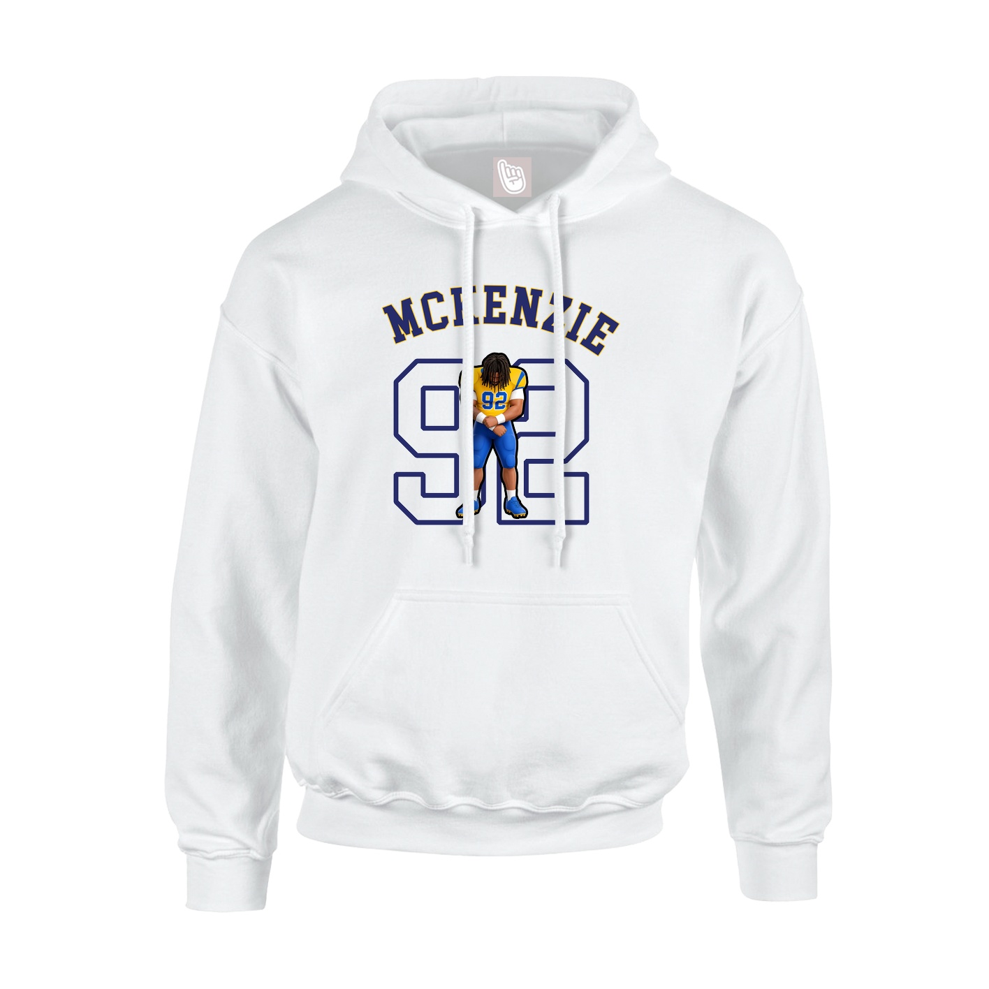 Hoodie — Shirsey Arch in White