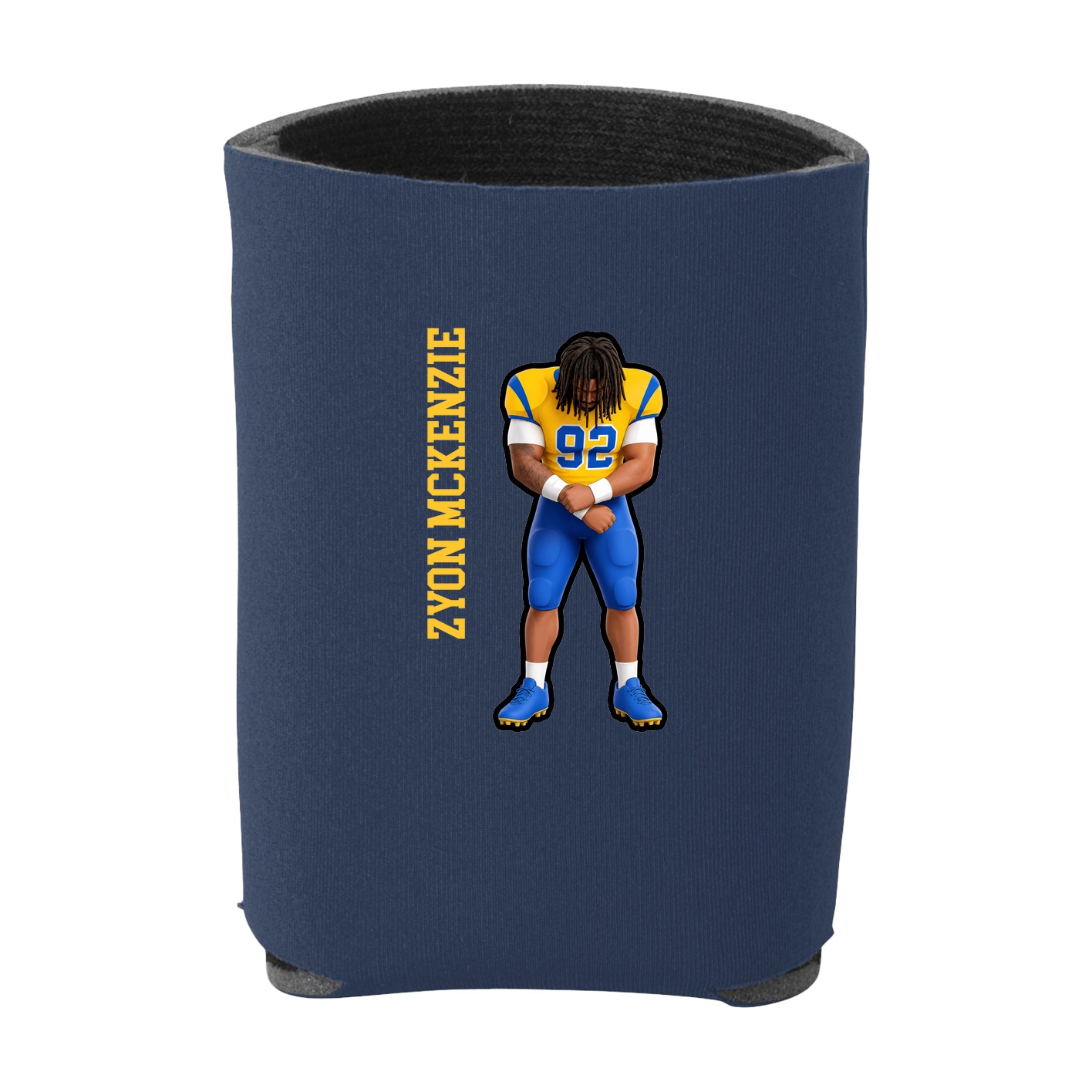 Can Holder — Name Vertical in Navy