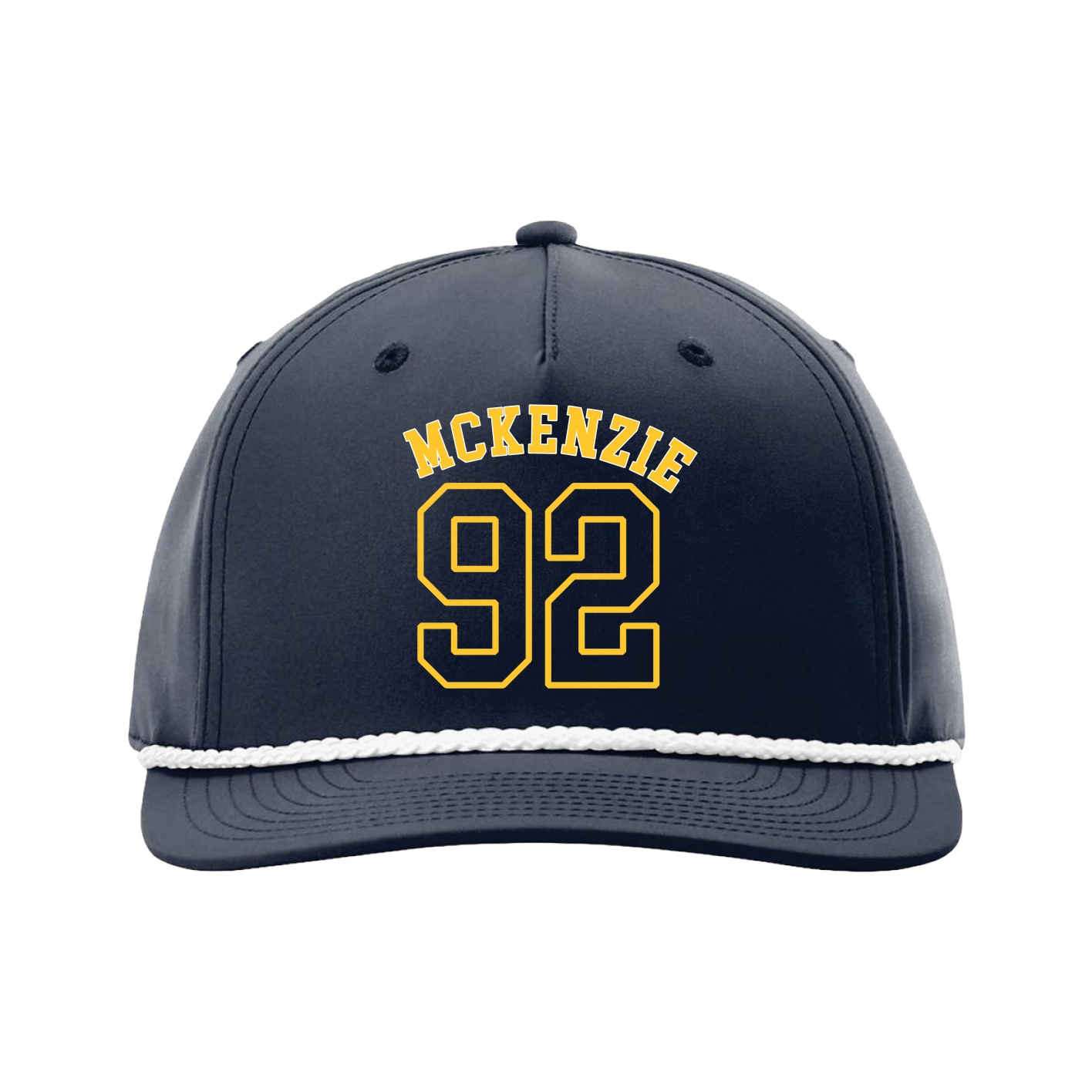 Five-Panel Classic Rope Cap — Shirsey Arch in Navy