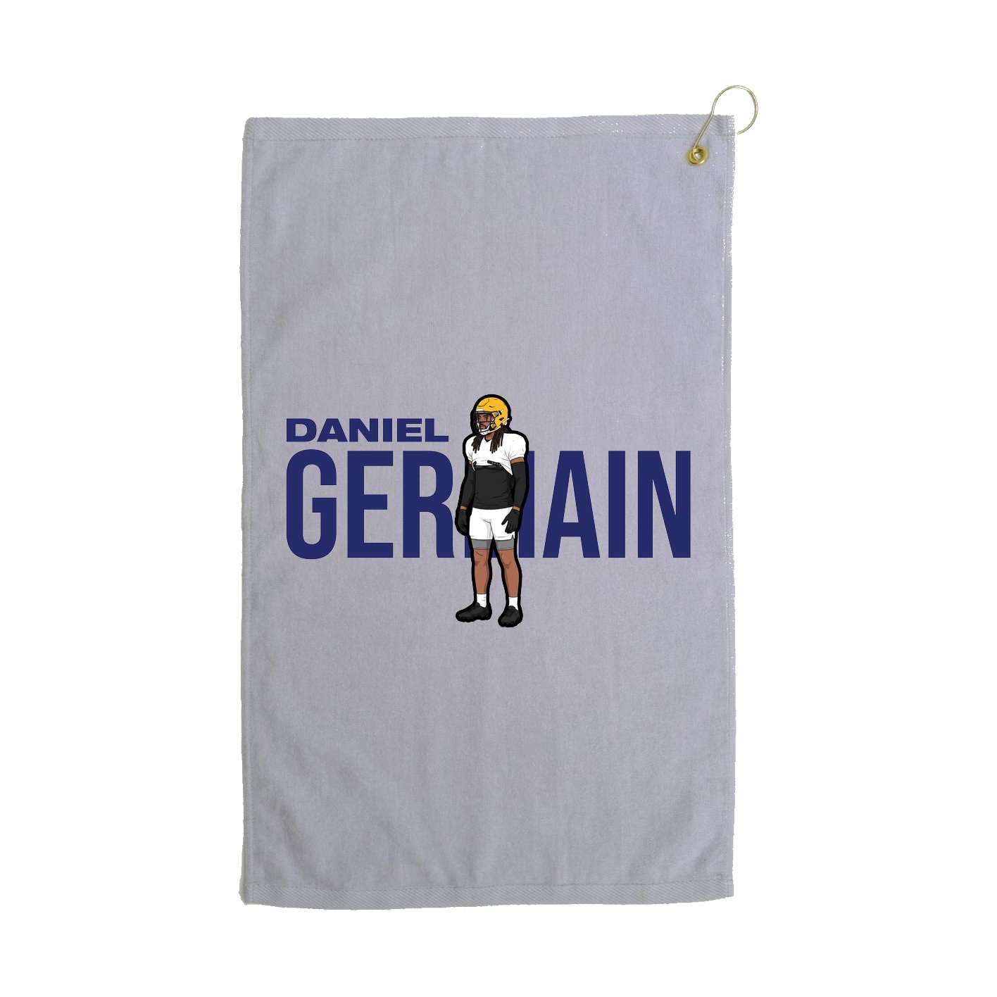 Golf Towel — Player Name in Grey