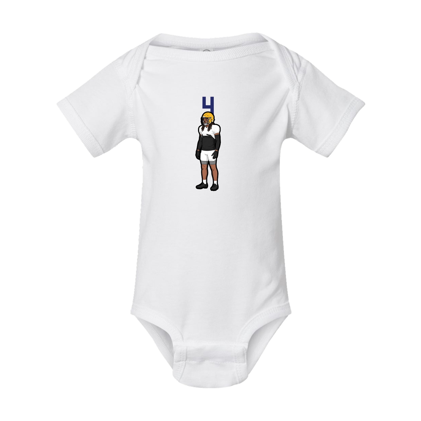 Baby Onesie — Number Top in White