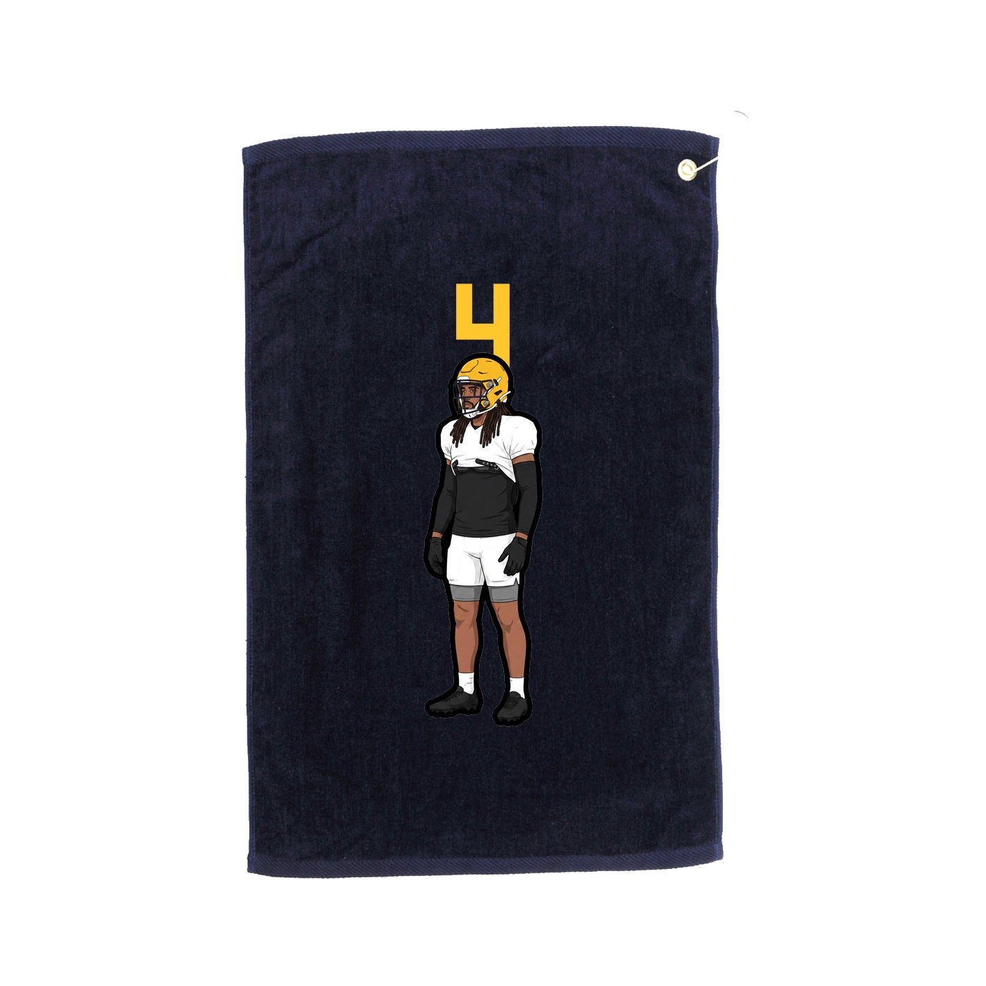 Golf Towel — Number Top in Navy