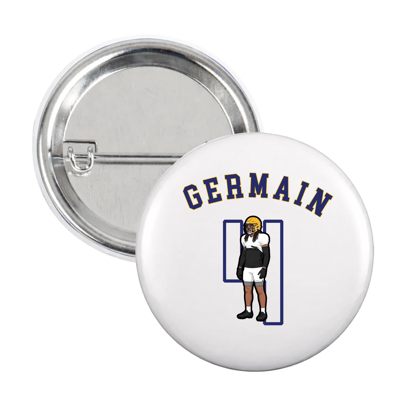 Game Day Button — Shirsey Arch in White