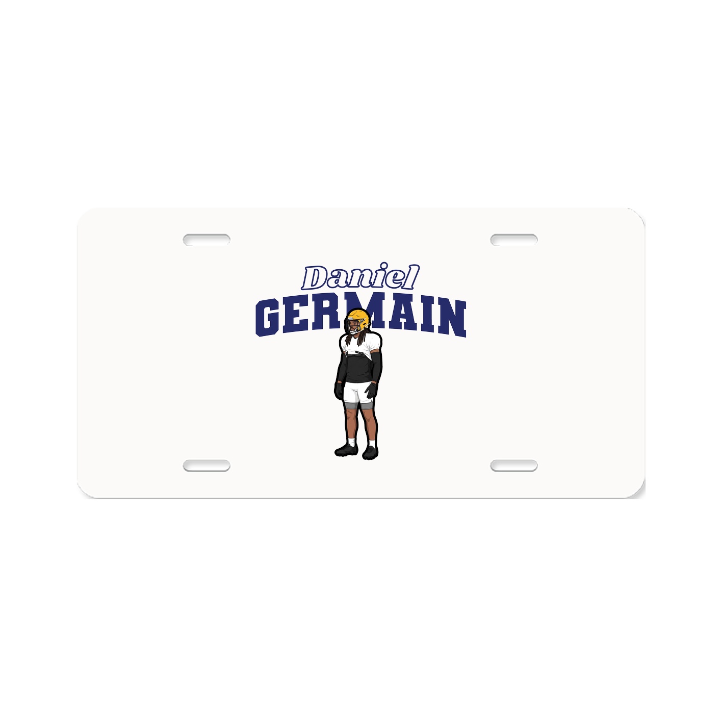 License Plate — Name Arch in Classic
