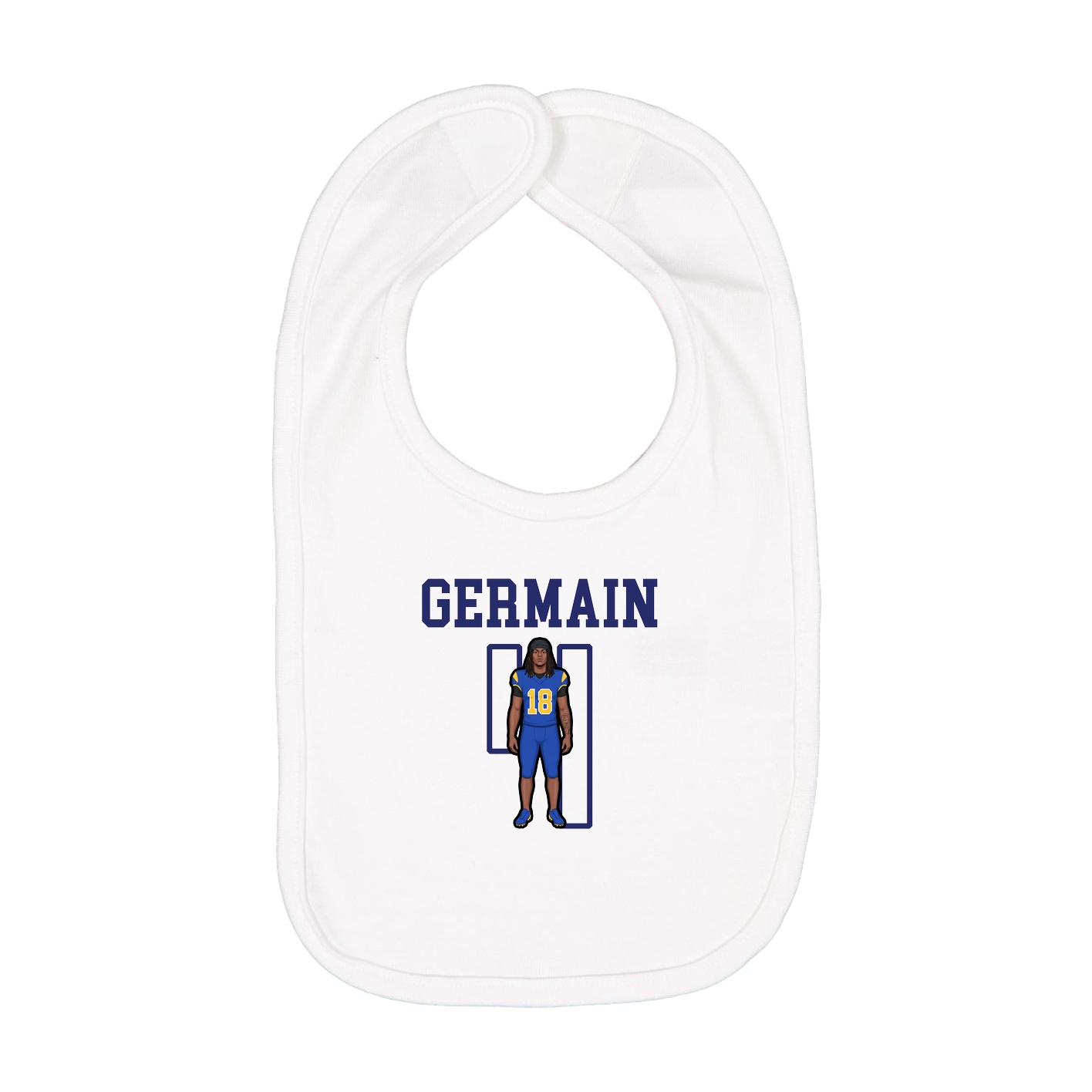 Infant Bib — Shirsey in White