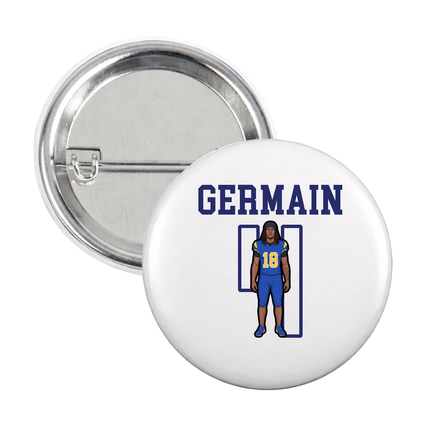 Game Day Button — Shirsey in White