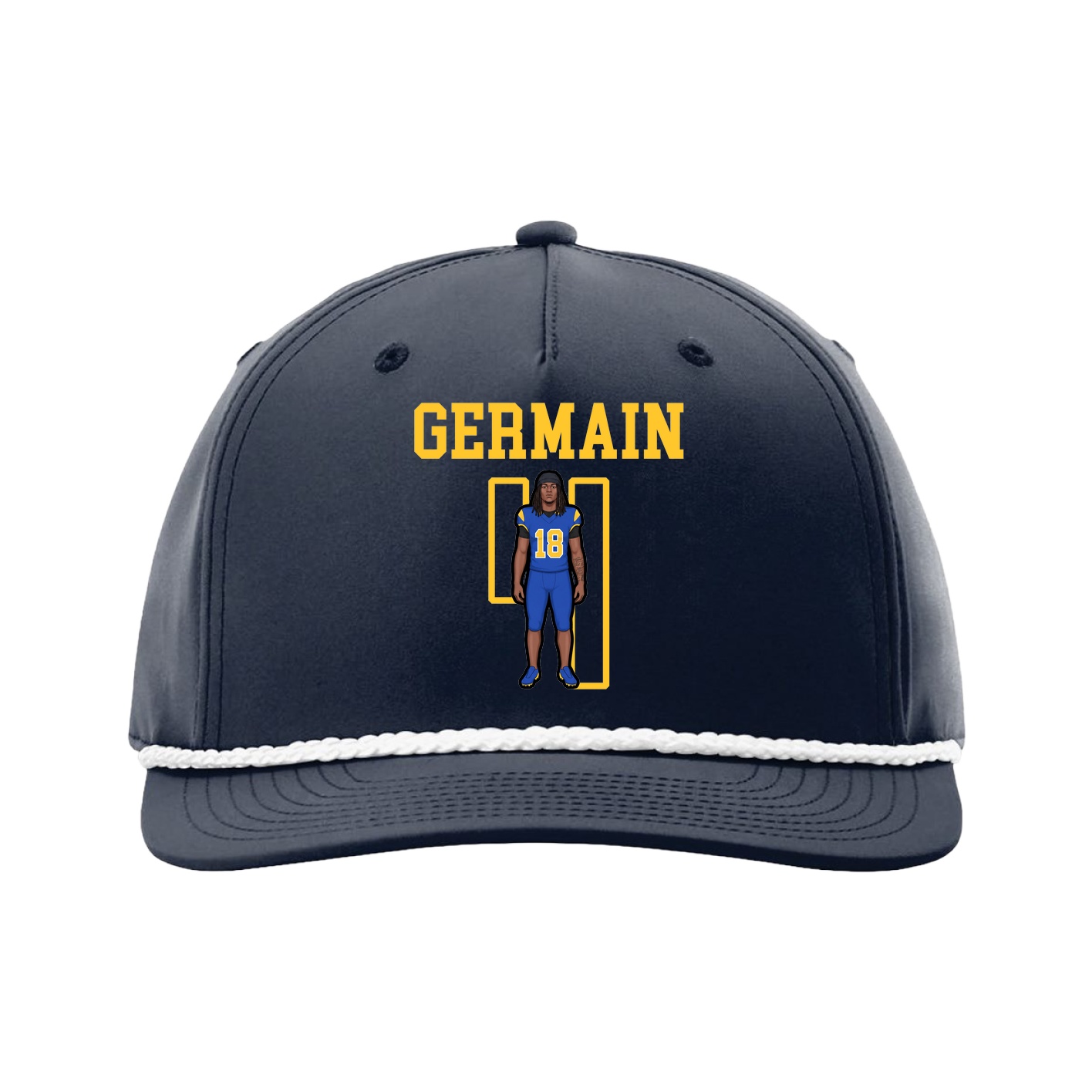 Five-Panel Classic Rope Cap — Shirsey in Navy