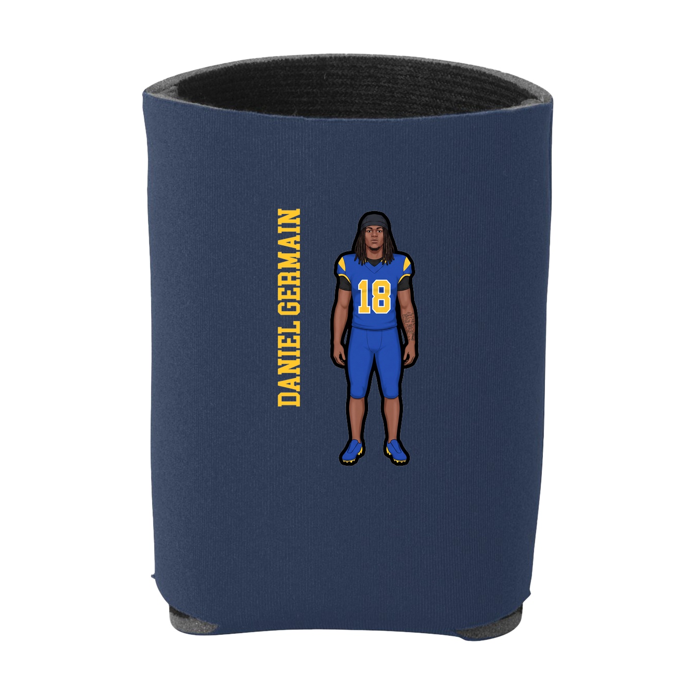 Can Holder — Name Vertical in Navy