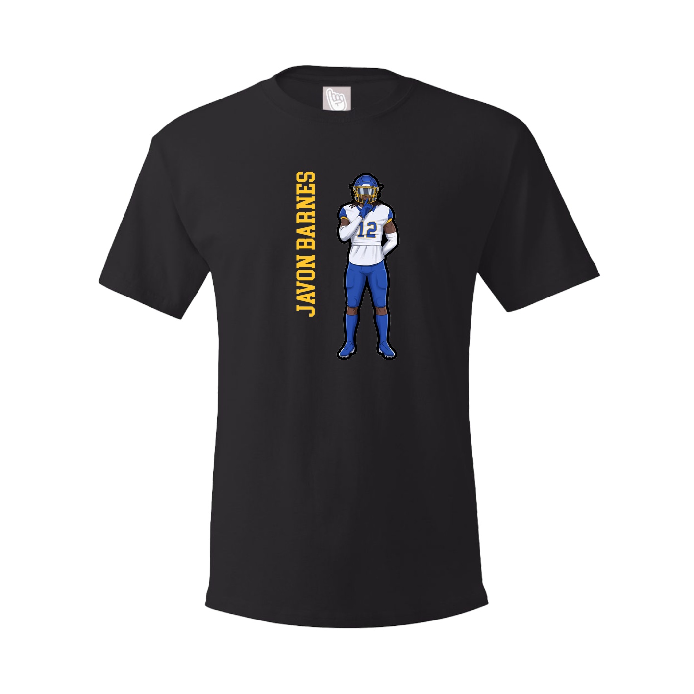 Tee — Name Vertical in Black