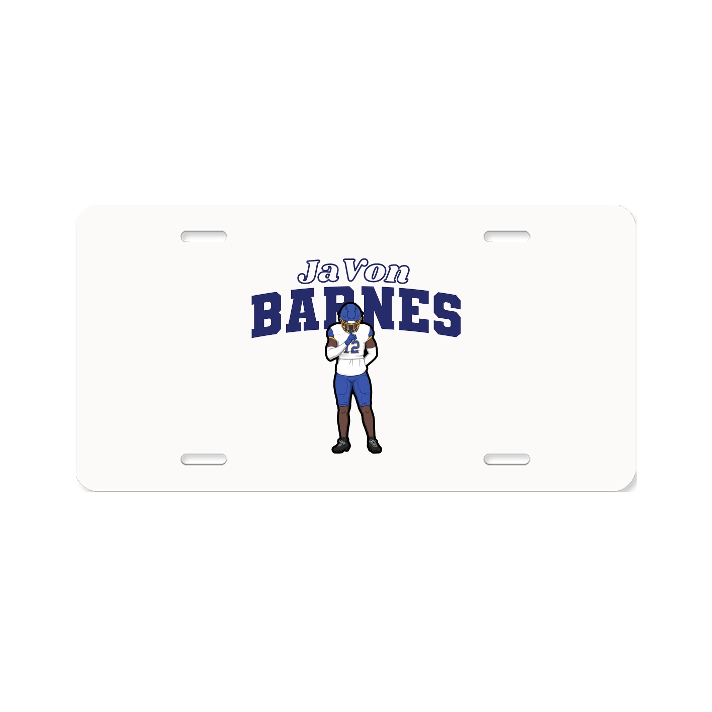 License Plate — Name Arch in Classic