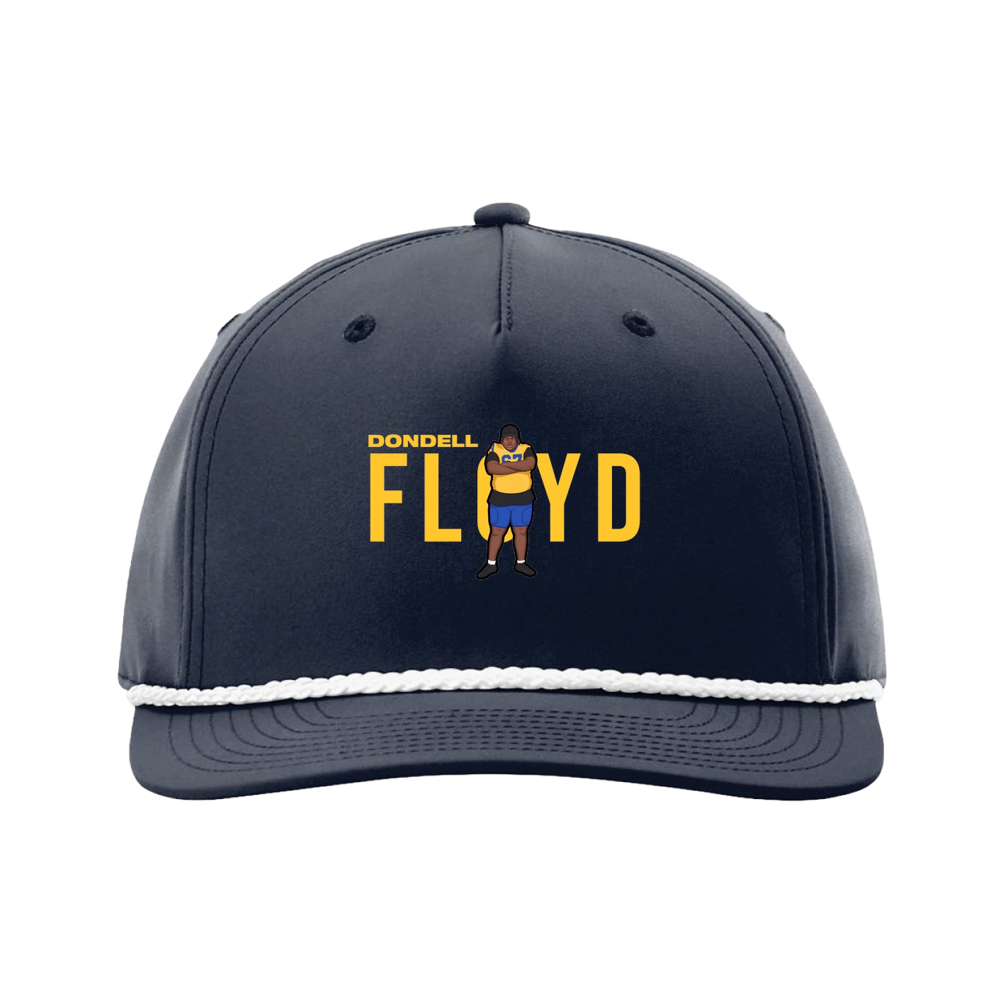 Five-Panel Classic Rope Cap — Player Name in Navy