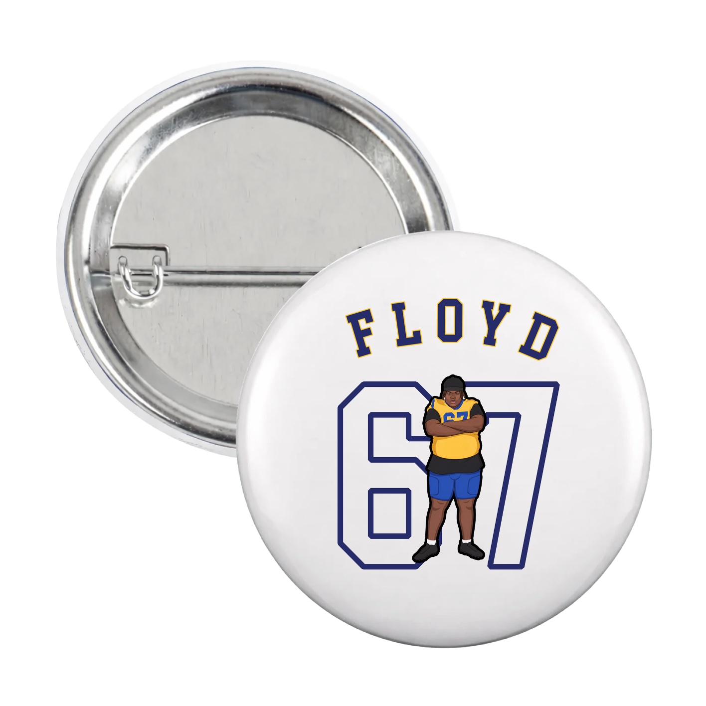Game Day Button — Shirsey Arch in White