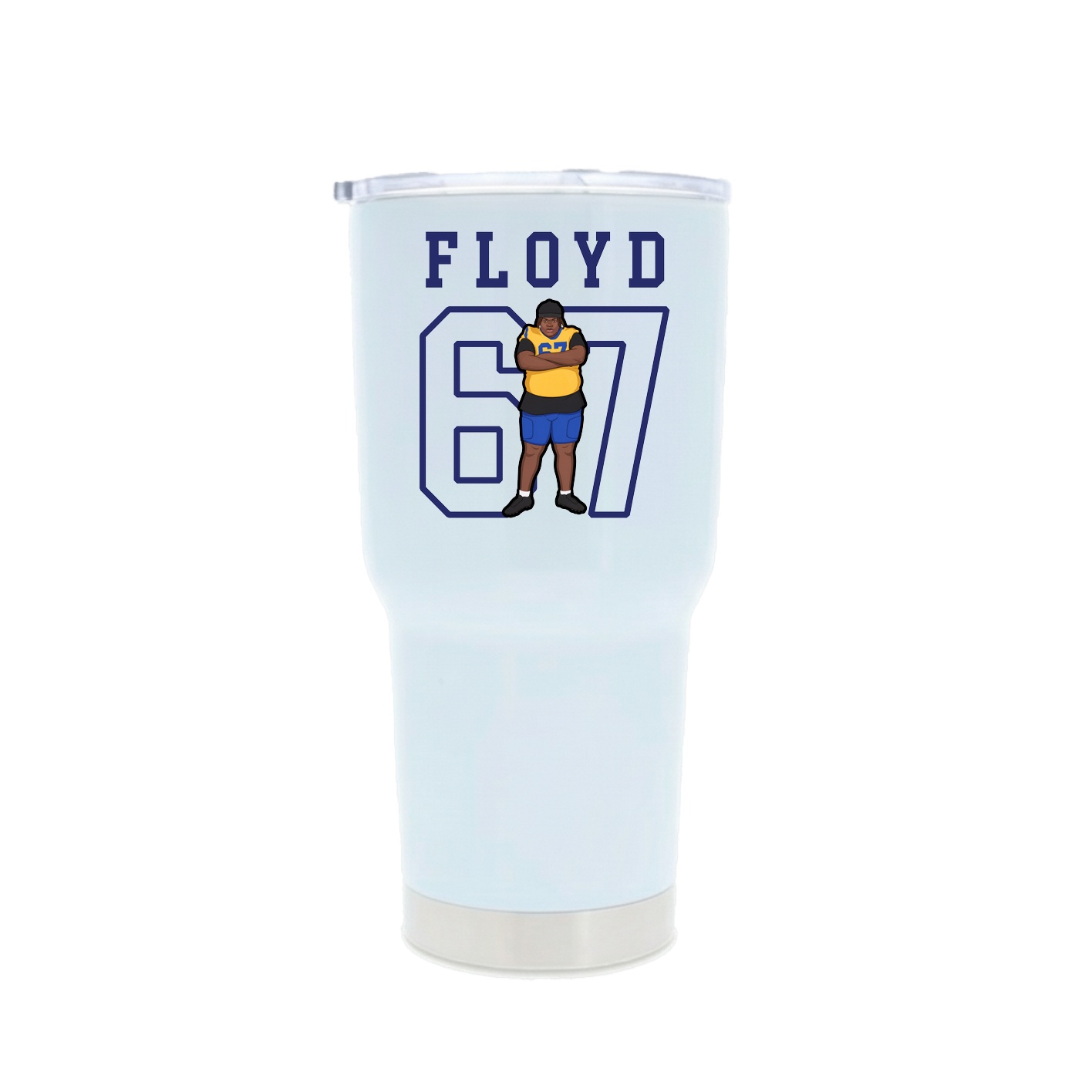 30oz Stainless Steel Tumbler — Shirsey in White