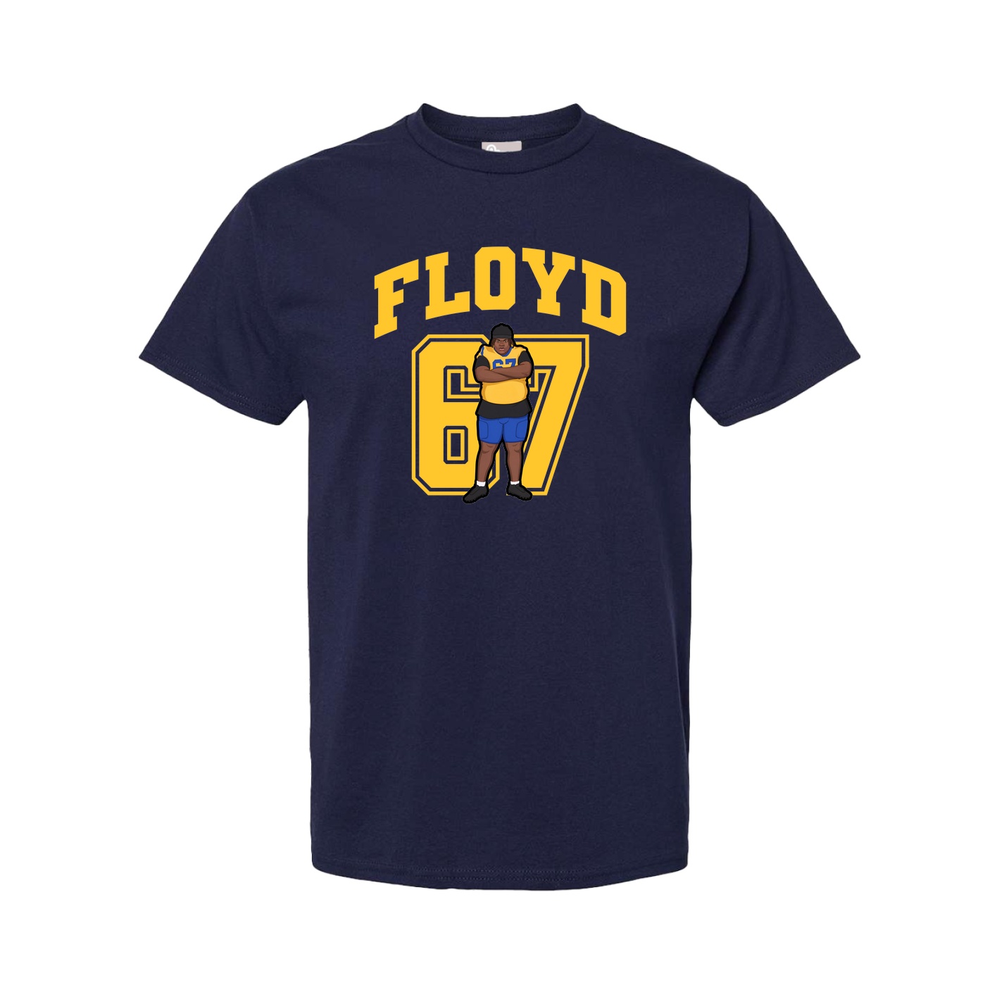 Youth Tee — Number in Navy