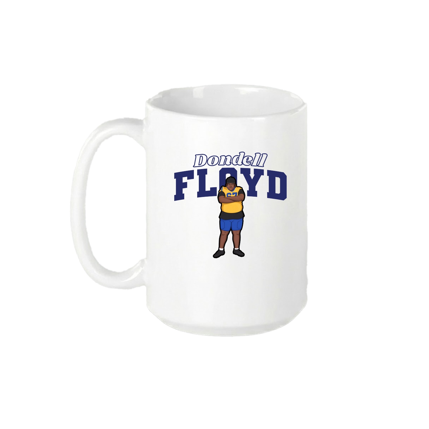 15oz Coffee Mug — Name Arch in White