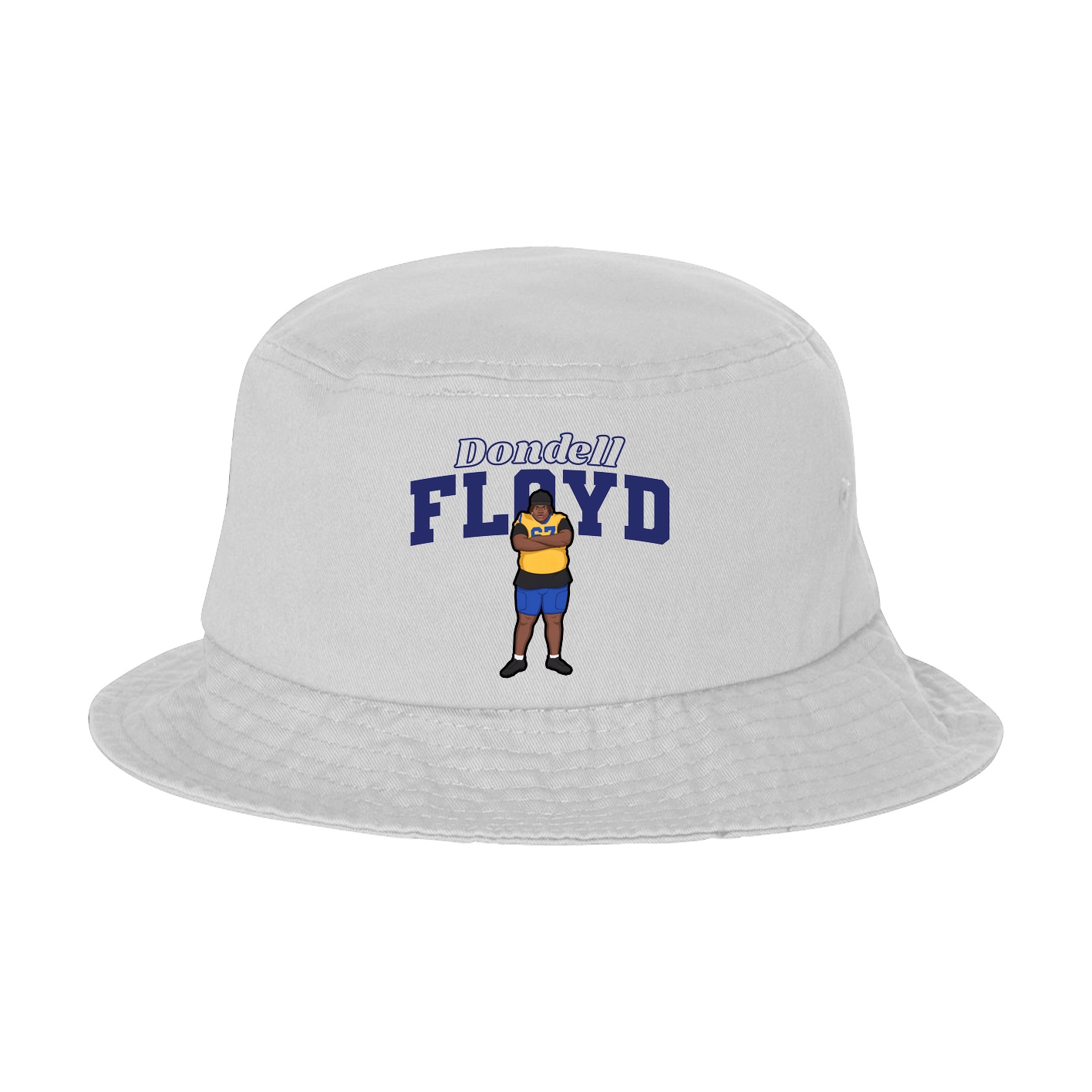 Bucket Cap — Name Arch in White