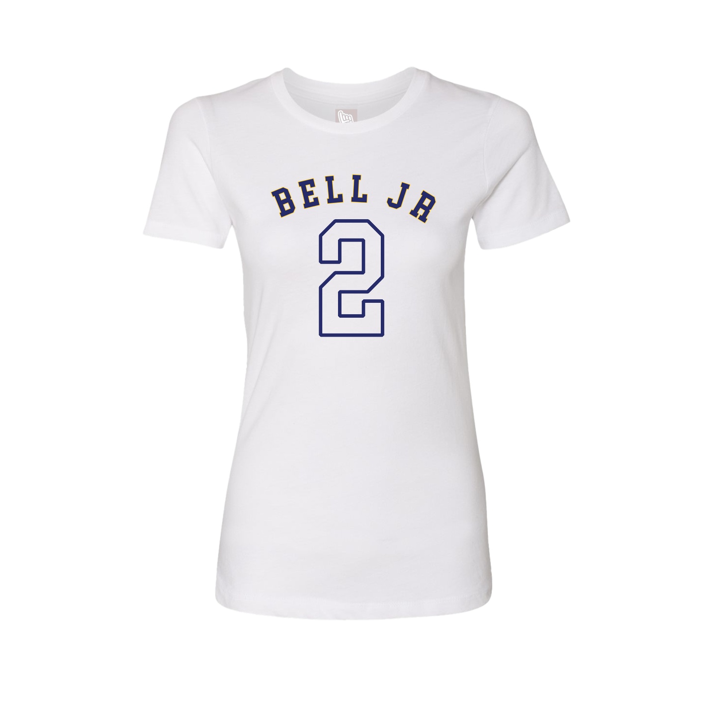 Fitted Women's Tee — Shirsey Arch in White