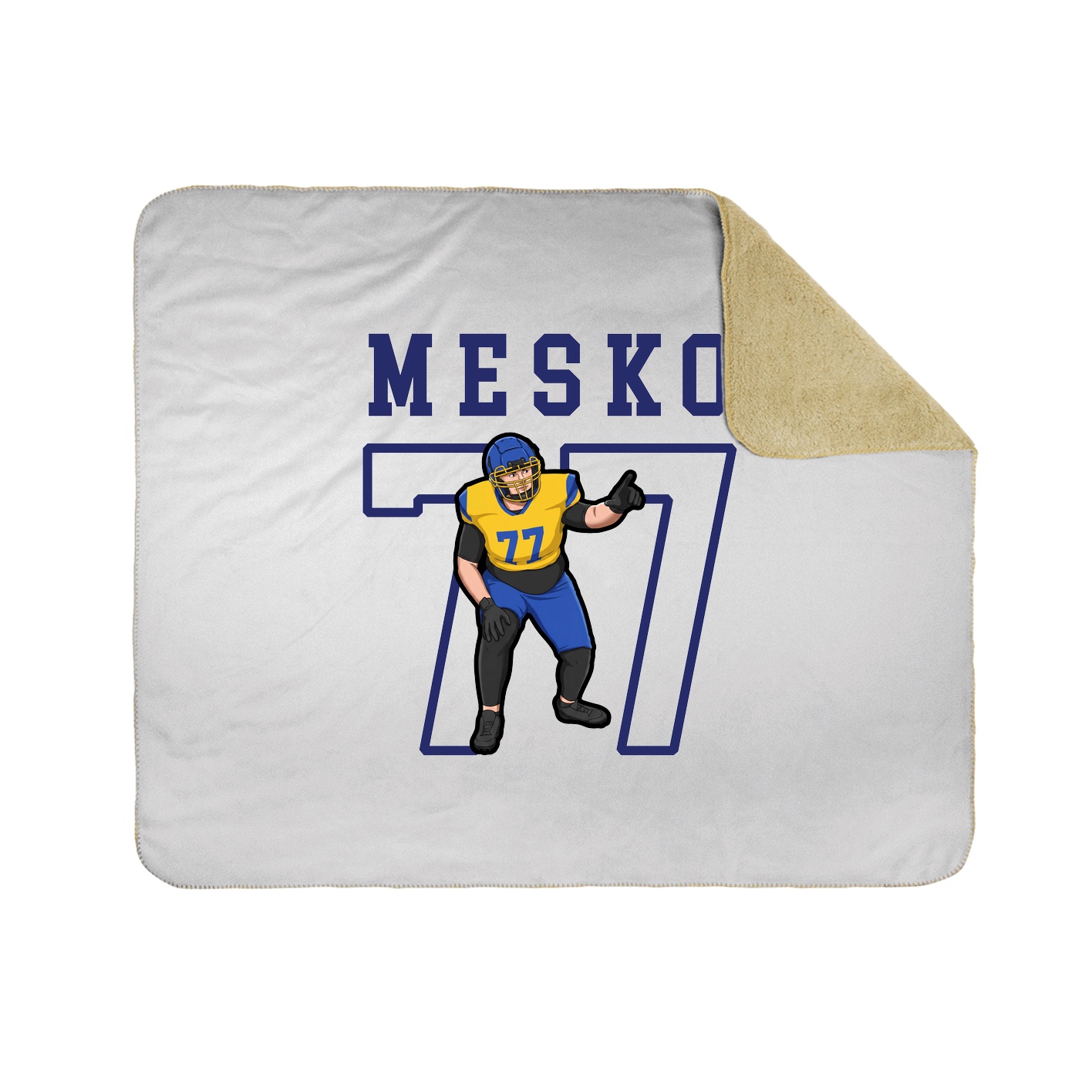 Throw Blanket — Shirsey in White
