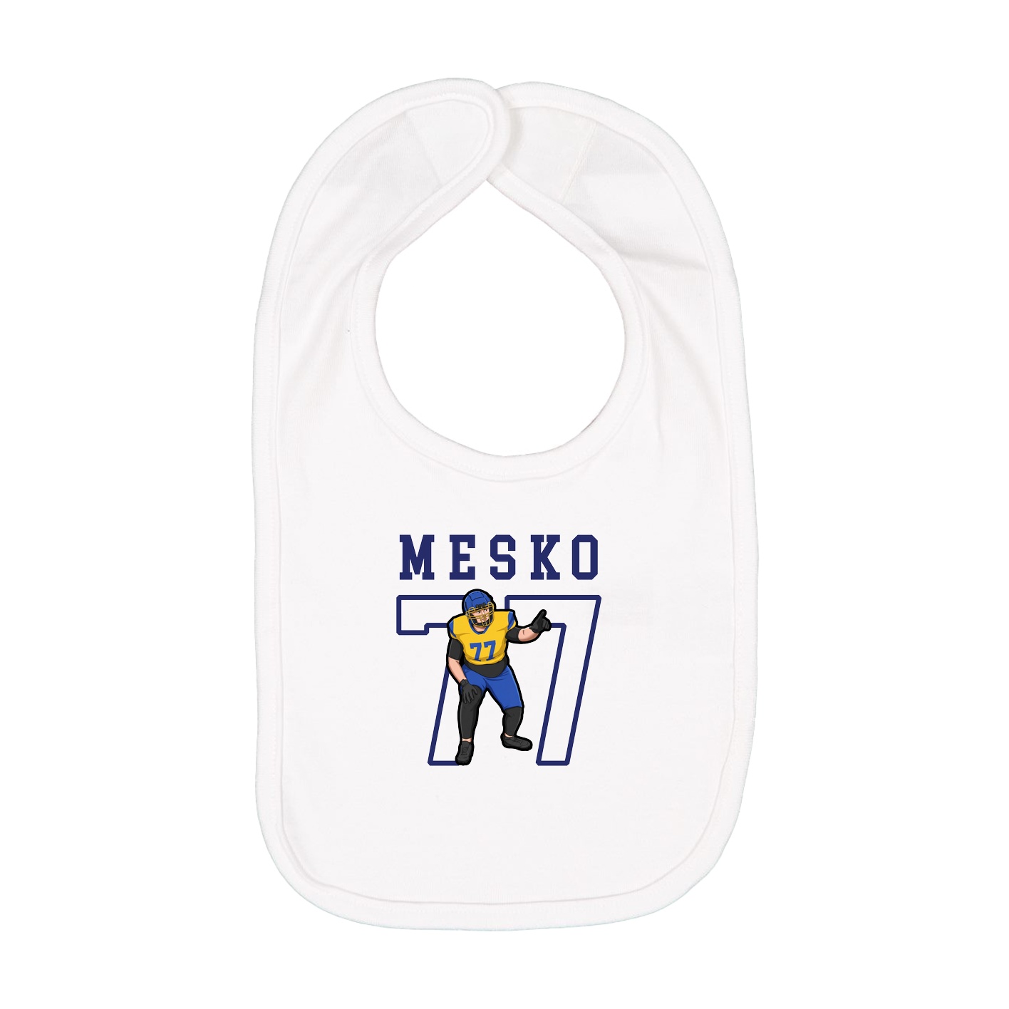 Infant Bib — Shirsey in White